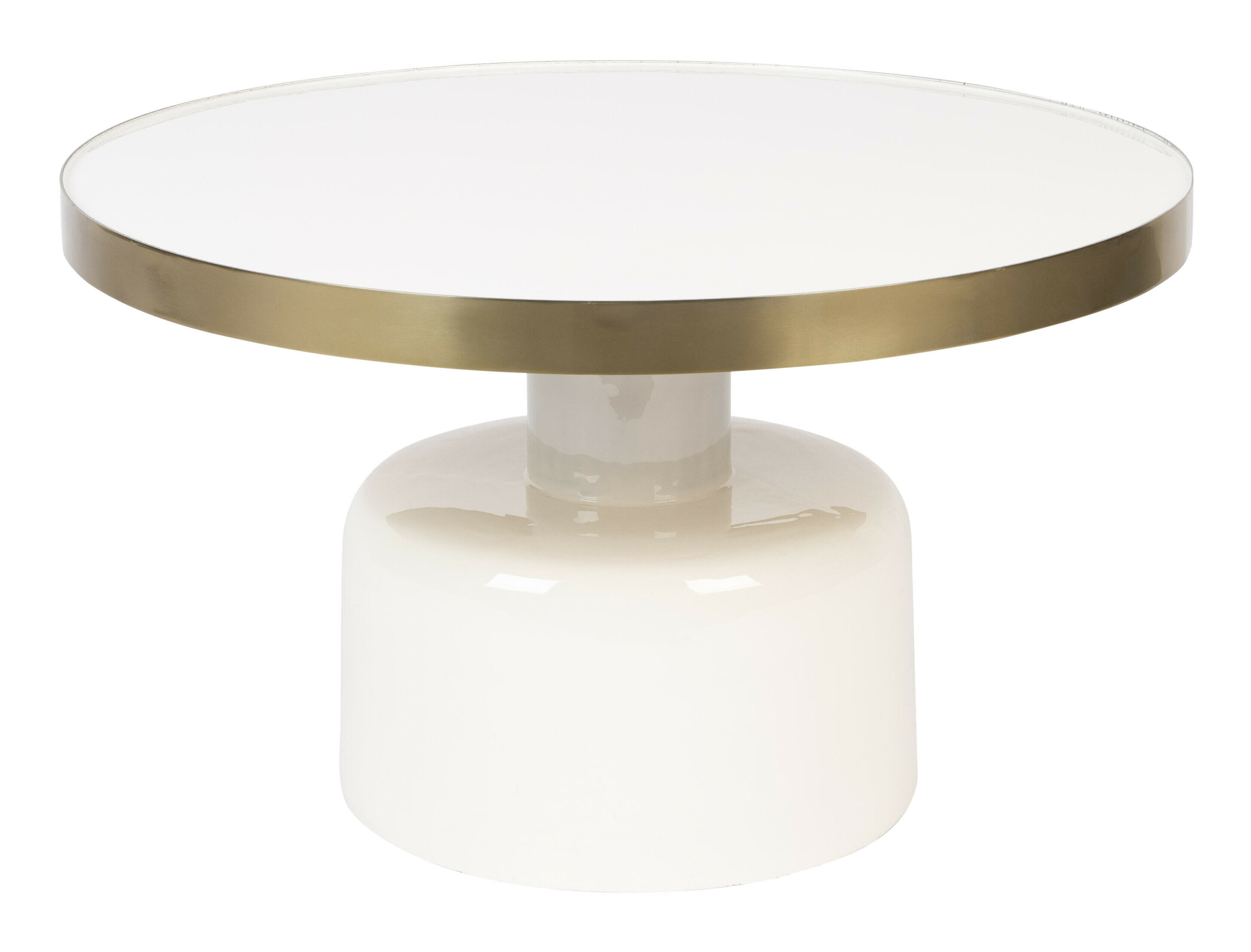 Zuiver Ronde Salontafel 'Glam' 60cm, kleur Wit
