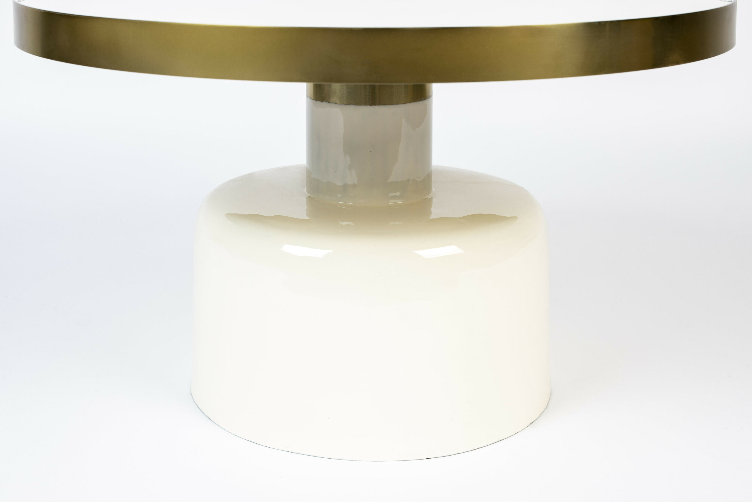 Zuiver Ronde Salontafel 'Glam' 60cm, kleur Wit