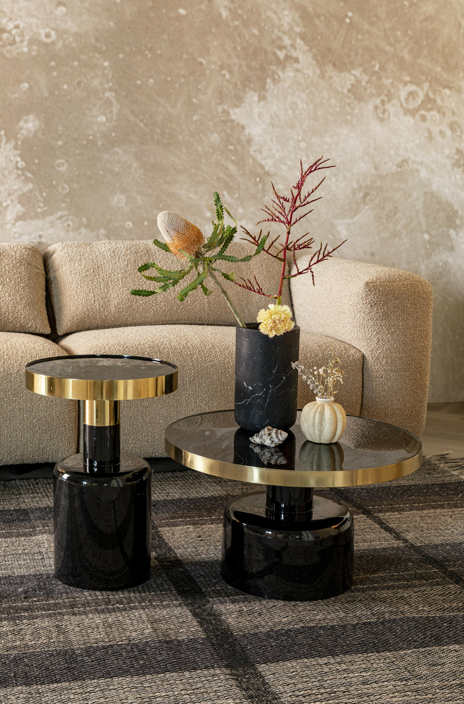 Zuiver Ronde Salontafel 'Glam' 60cm, kleur Zwart