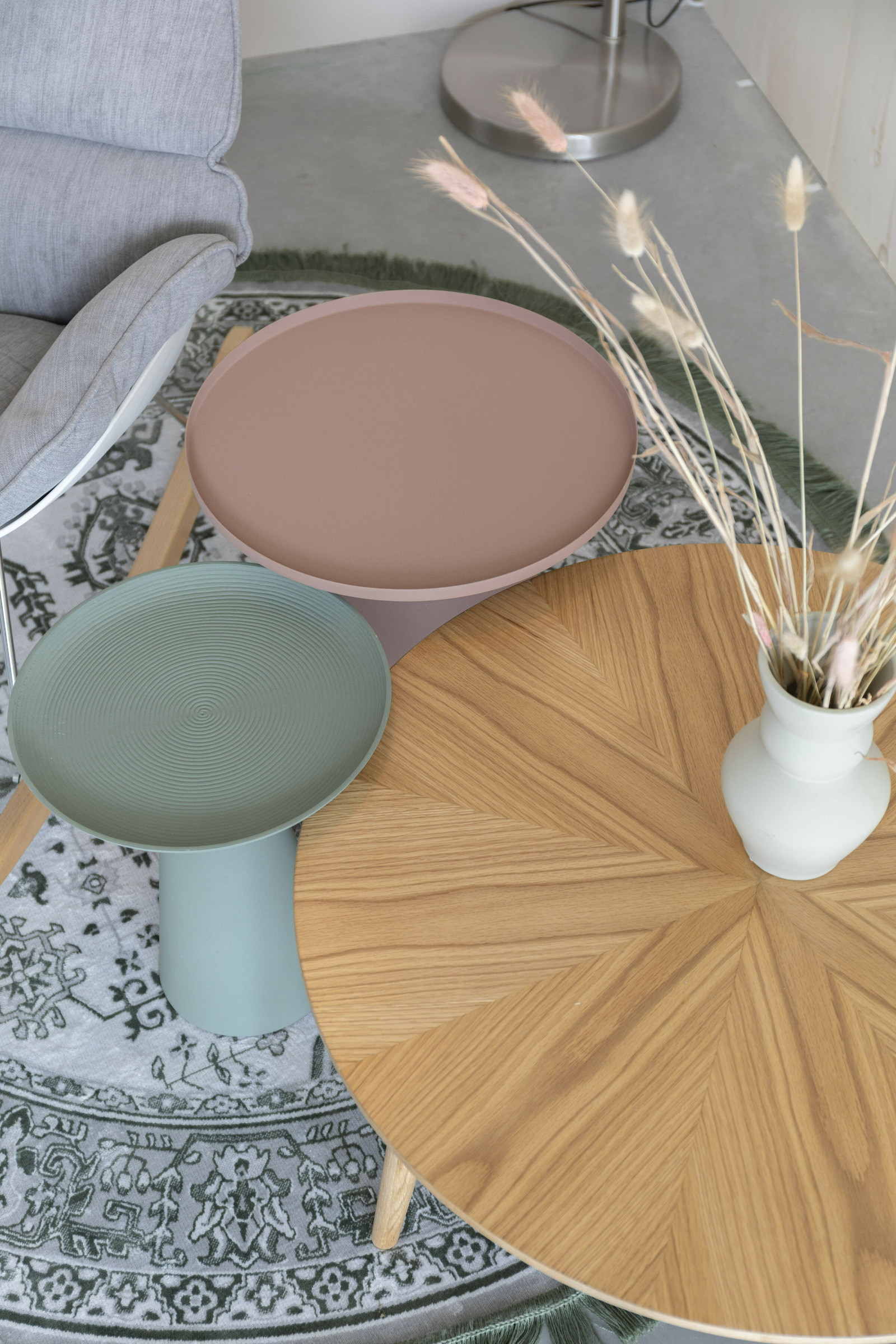 ZILT Ronde Bijzettafel 'Lassi' kleur Roze, 40cm