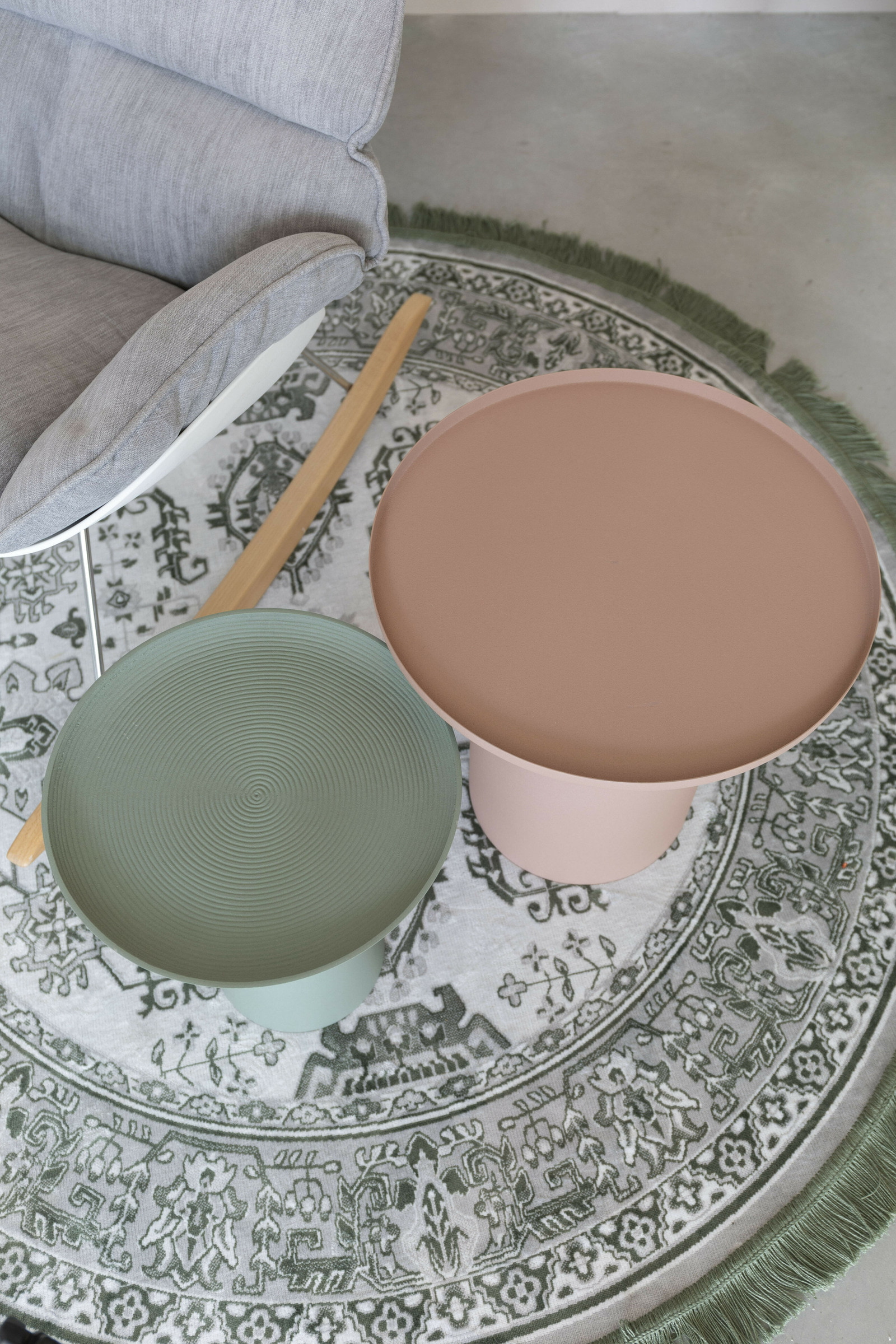 ZILT Ronde Bijzettafel 'Lassi' kleur Roze, 40cm