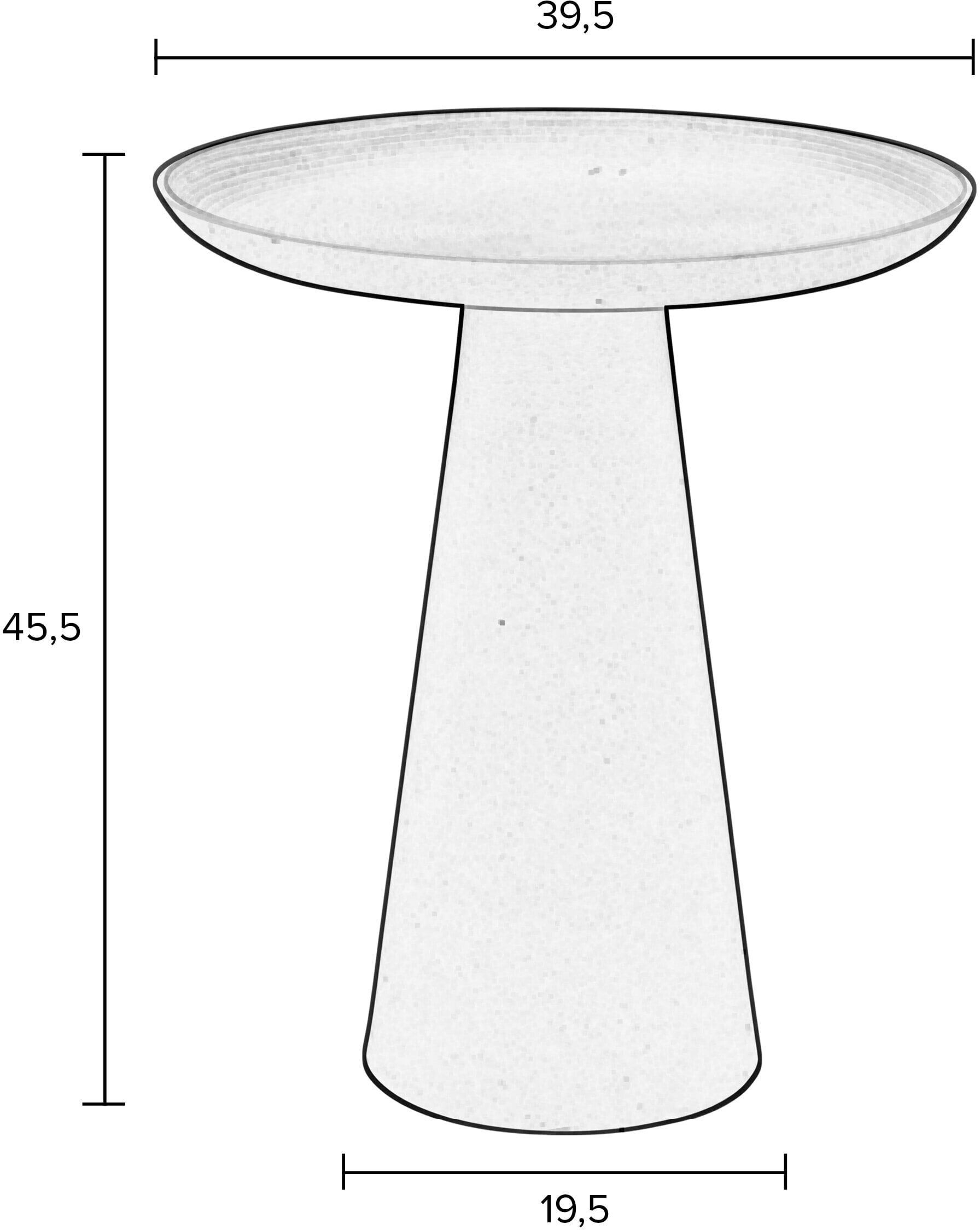 ZILT Ronde Bijzettafel 'Lassi' kleur Groen, 40cm