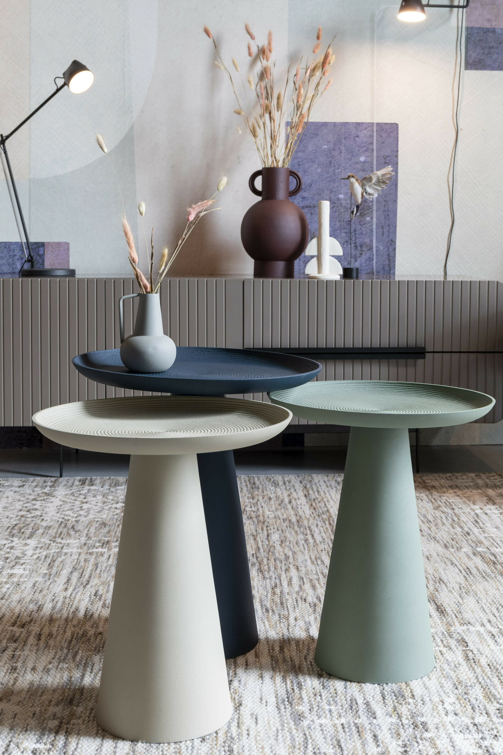 ZILT Ronde Bijzettafel 'Lassi' kleur Ivory, 35cm