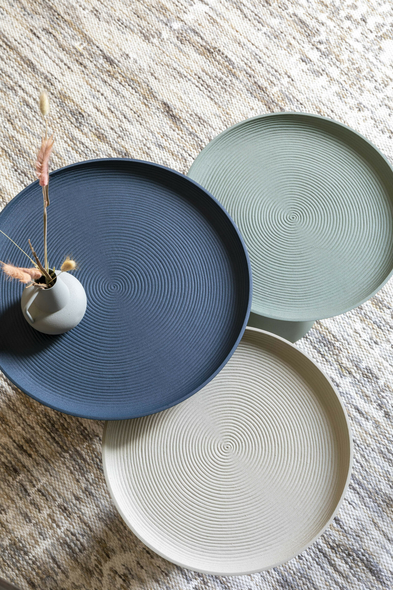ZILT Ronde Bijzettafel 'Lassi' kleur Ivory, 35cm