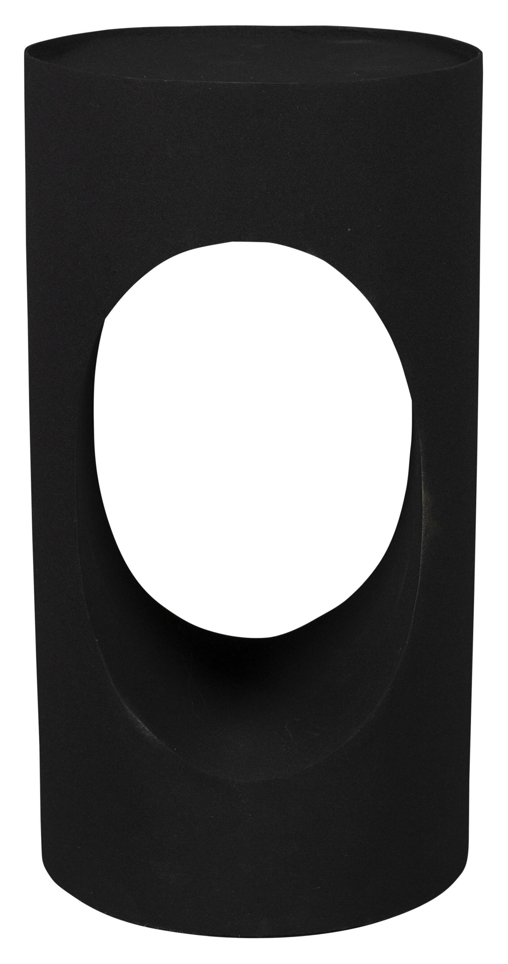 Dutchbone Ronde Bijzettafel 'Sai' 30cm, kleur Zwart