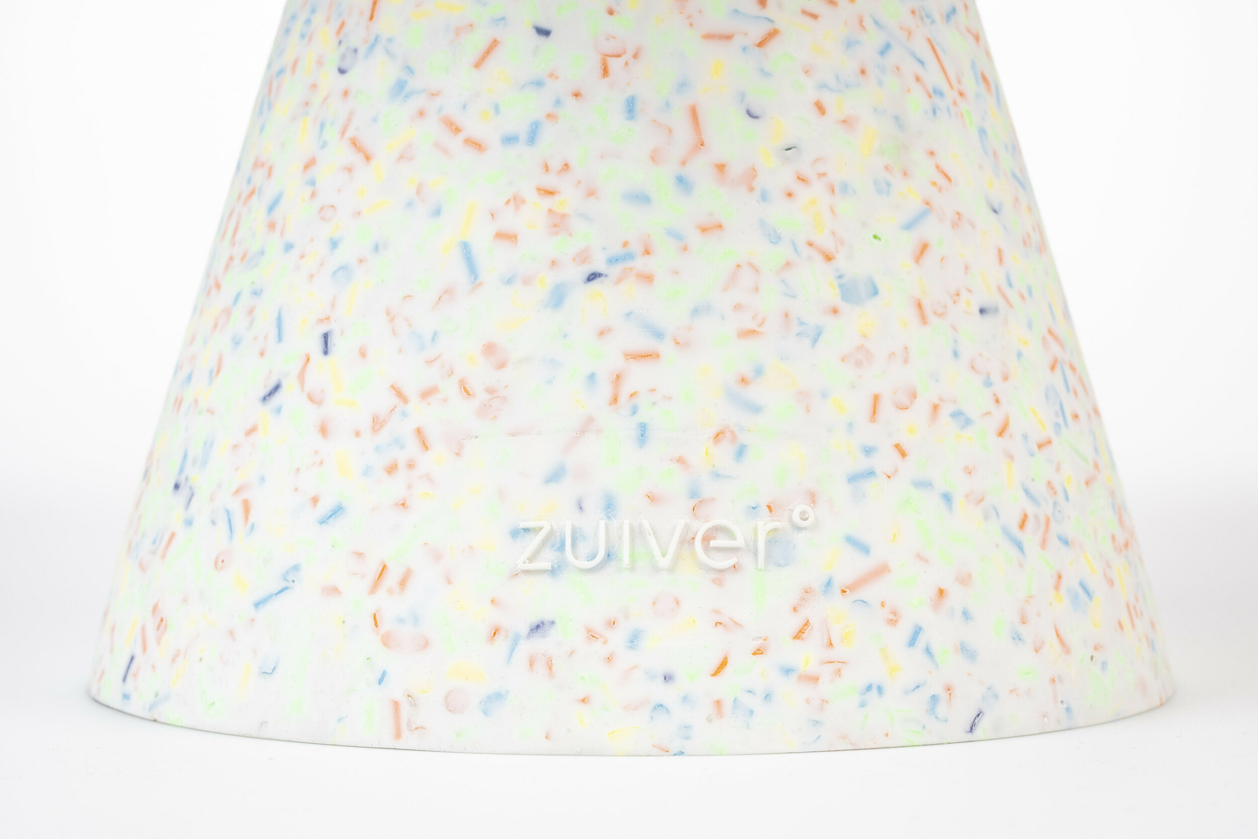 Zuiver Ronde Salontafel 'Victoria' Terrazzo, 50cm, kleur Wit