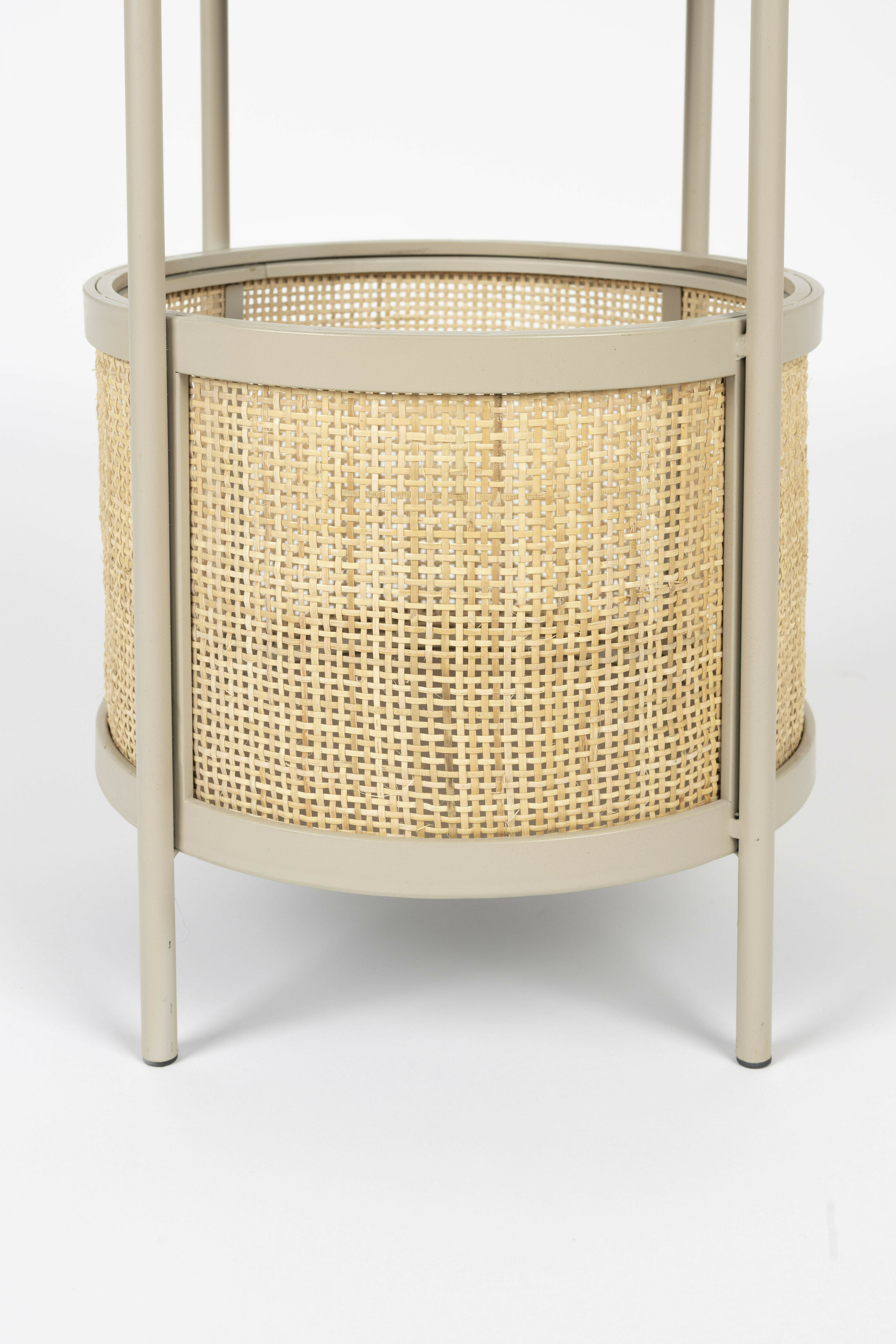 ZILT Ronde Bijzettafel 'Maddie' Rotan, kleur Zand