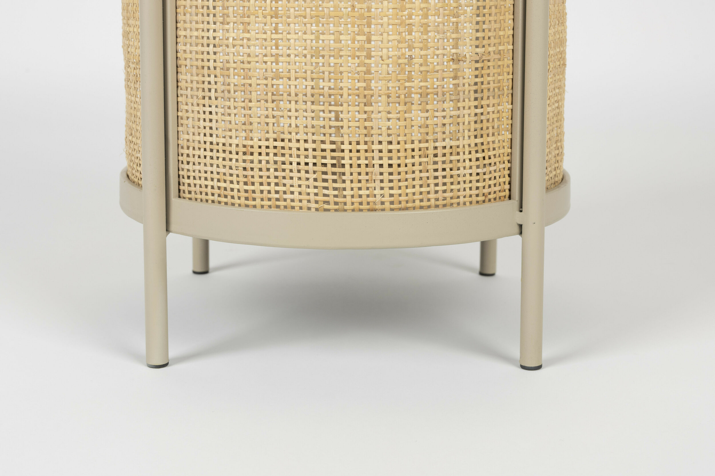ZILT Ronde Bijzettafel 'Maddie' Rotan, kleur Zand