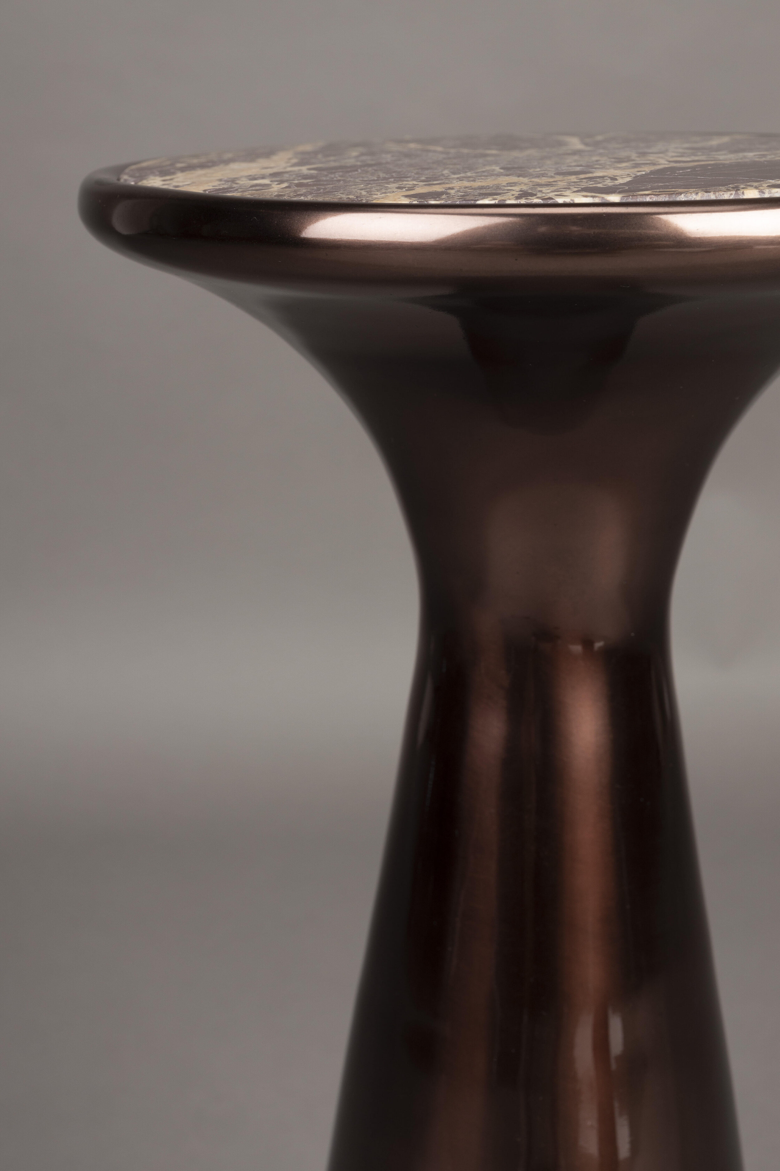 Dutchbone Ronde Bijzettafel 'Mount' Marmer, 25cm