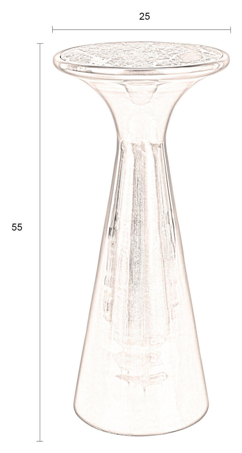 Dutchbone Ronde Bijzettafel 'Mount' Marmer, 25cm