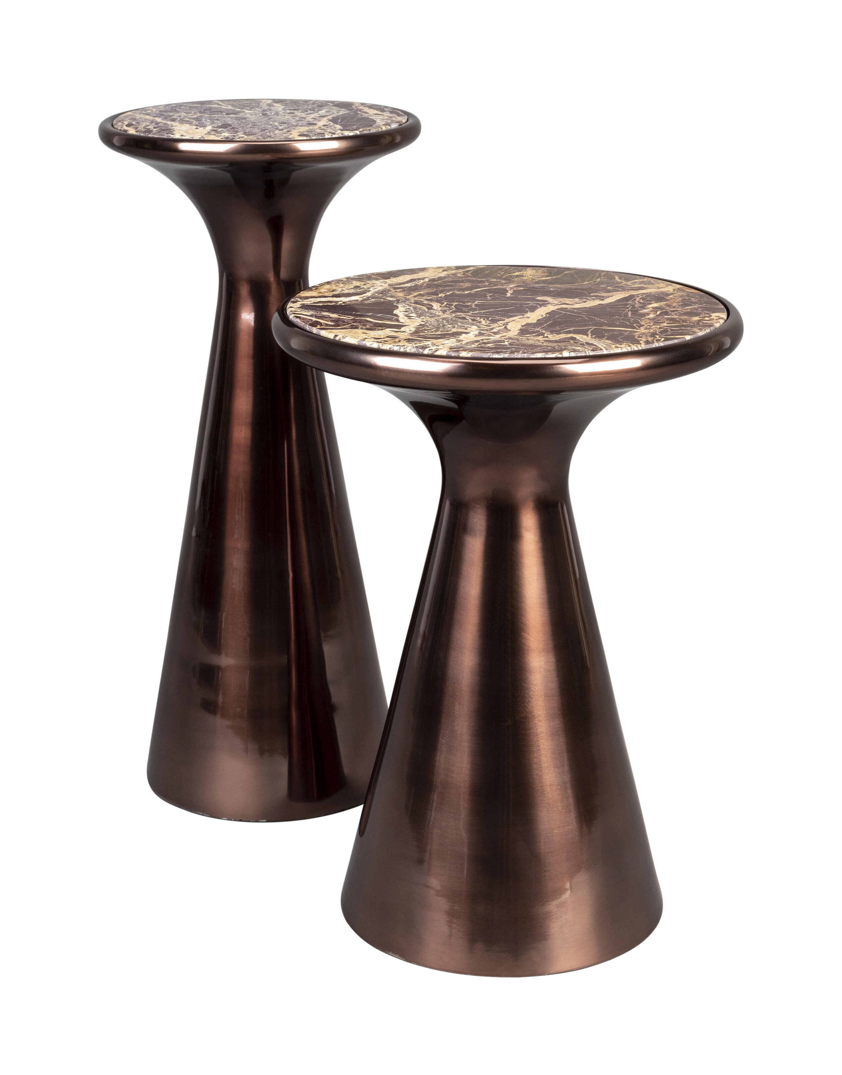 Dutchbone Ronde Bijzettafel 'Mount' Marmer, 25cm