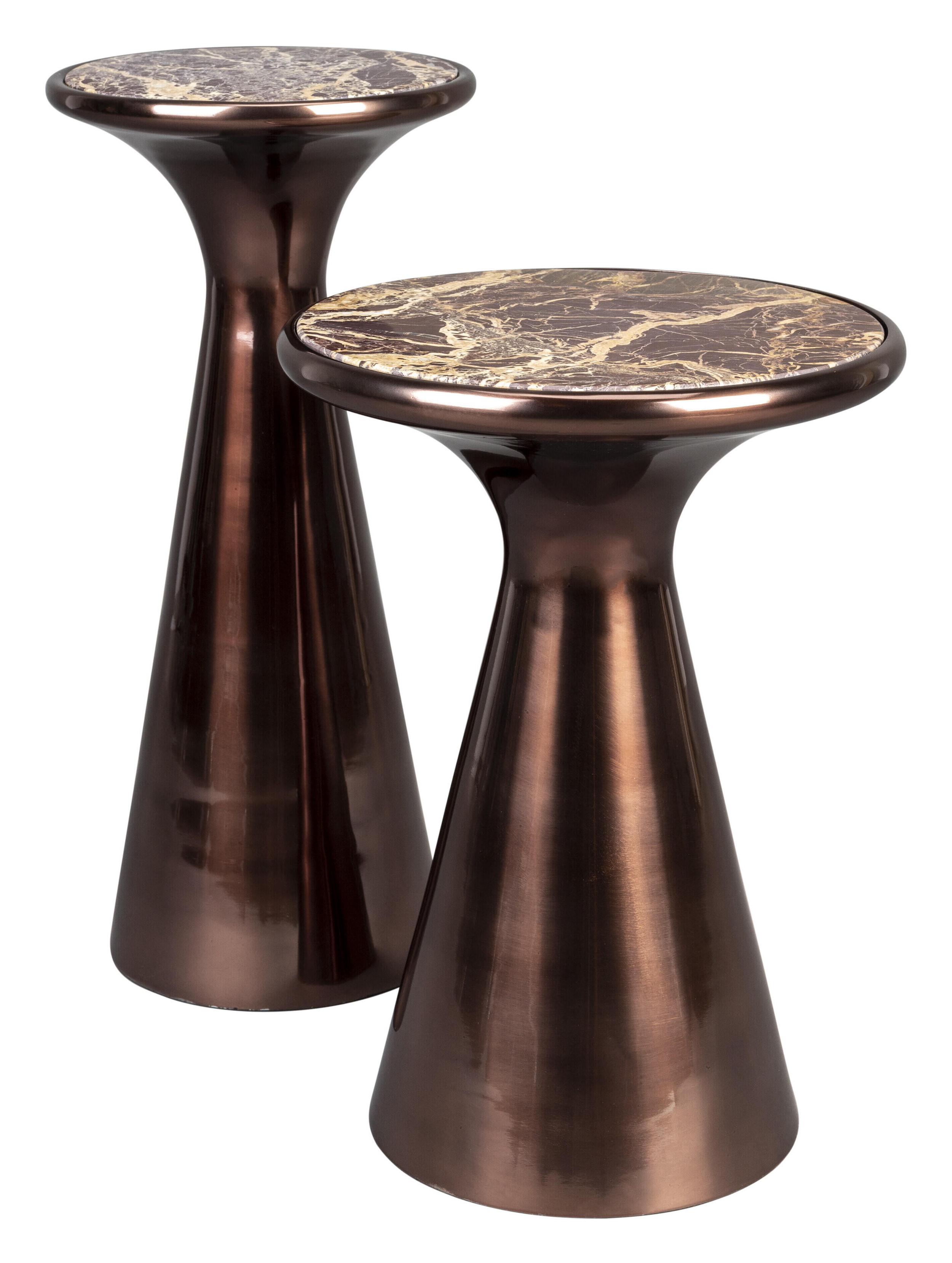 Dutchbone Ronde Bijzettafel 'Mount' Marmer, 32cm