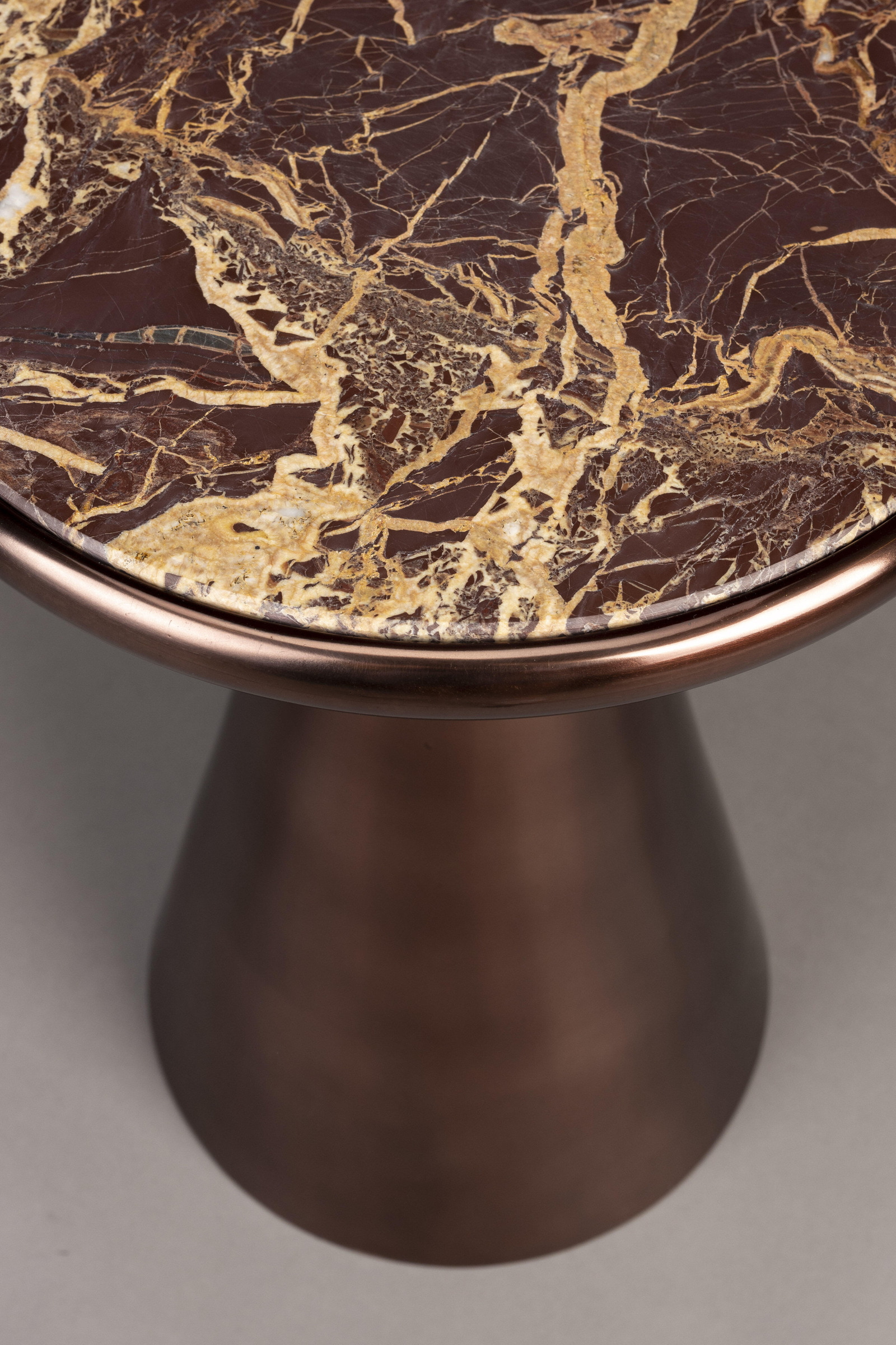 Dutchbone Ronde Bijzettafel 'Mount' Marmer, 32cm