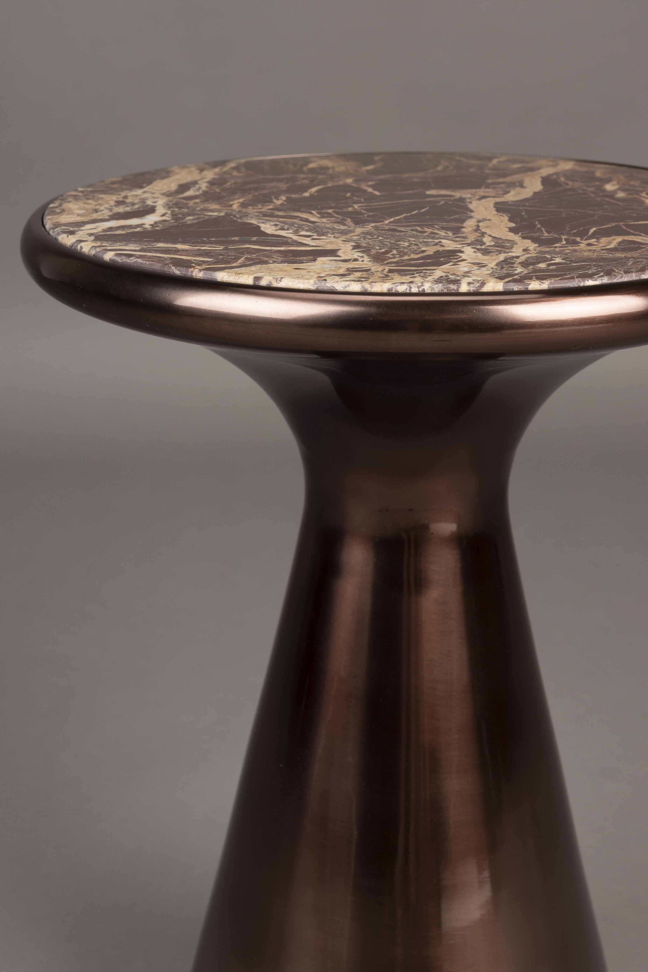 Dutchbone Ronde Bijzettafel 'Mount' Marmer, 32cm