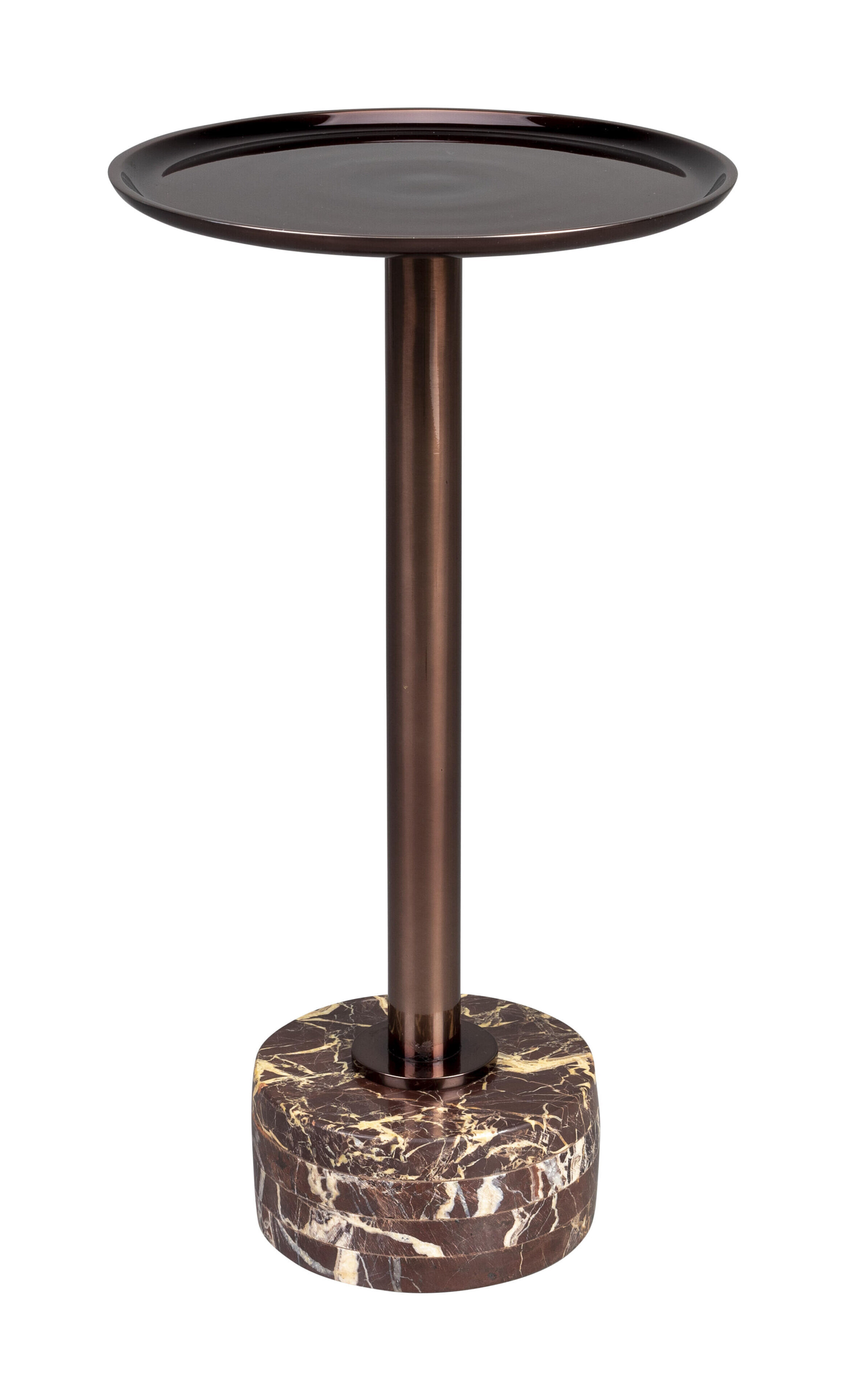 Dutchbone Ronde Bijzettafel 'Pose' Marmer, 25cm