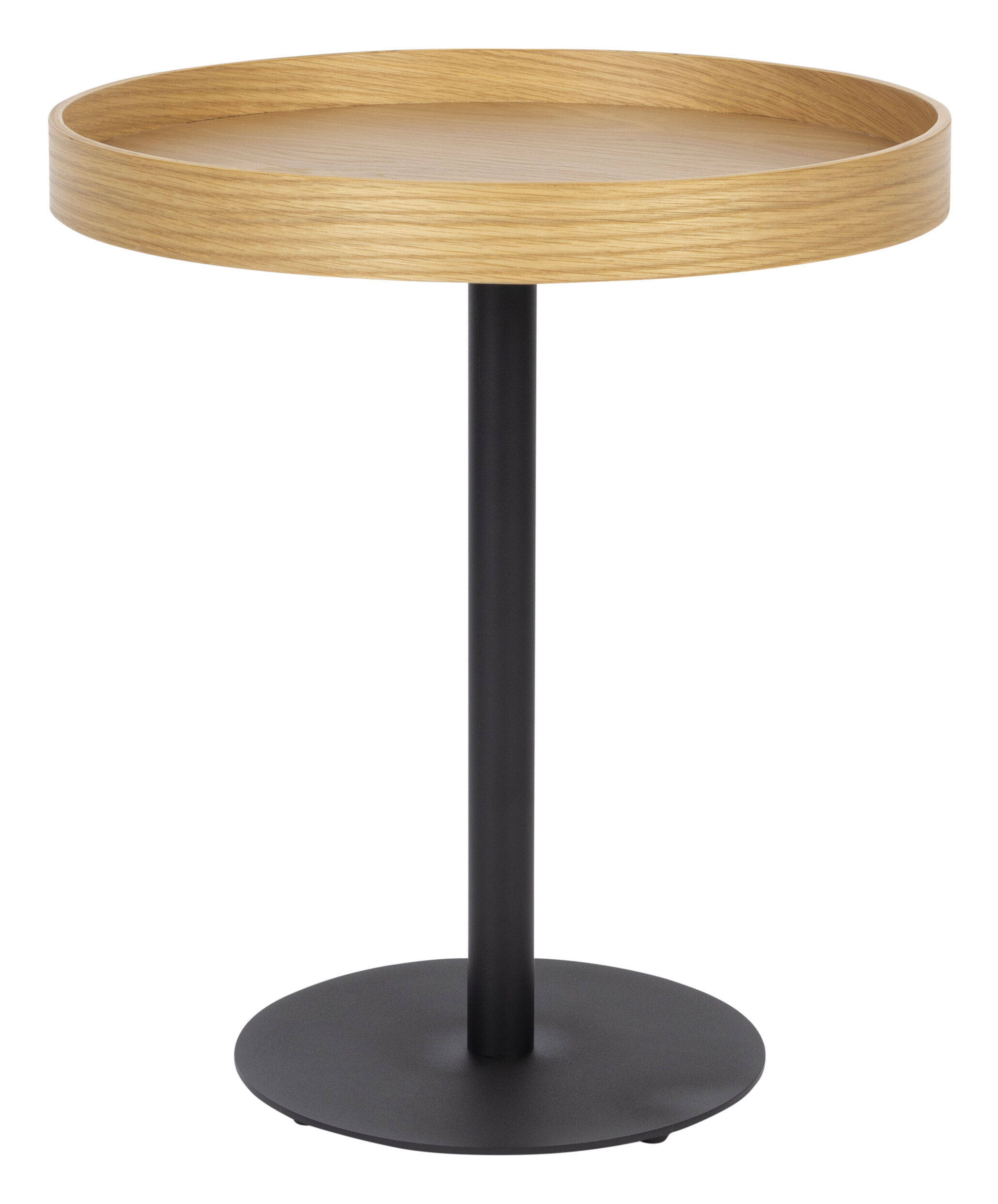 ZILT Ronde Bijzettafel 'Andreanna' 40cm, kleur Eiken