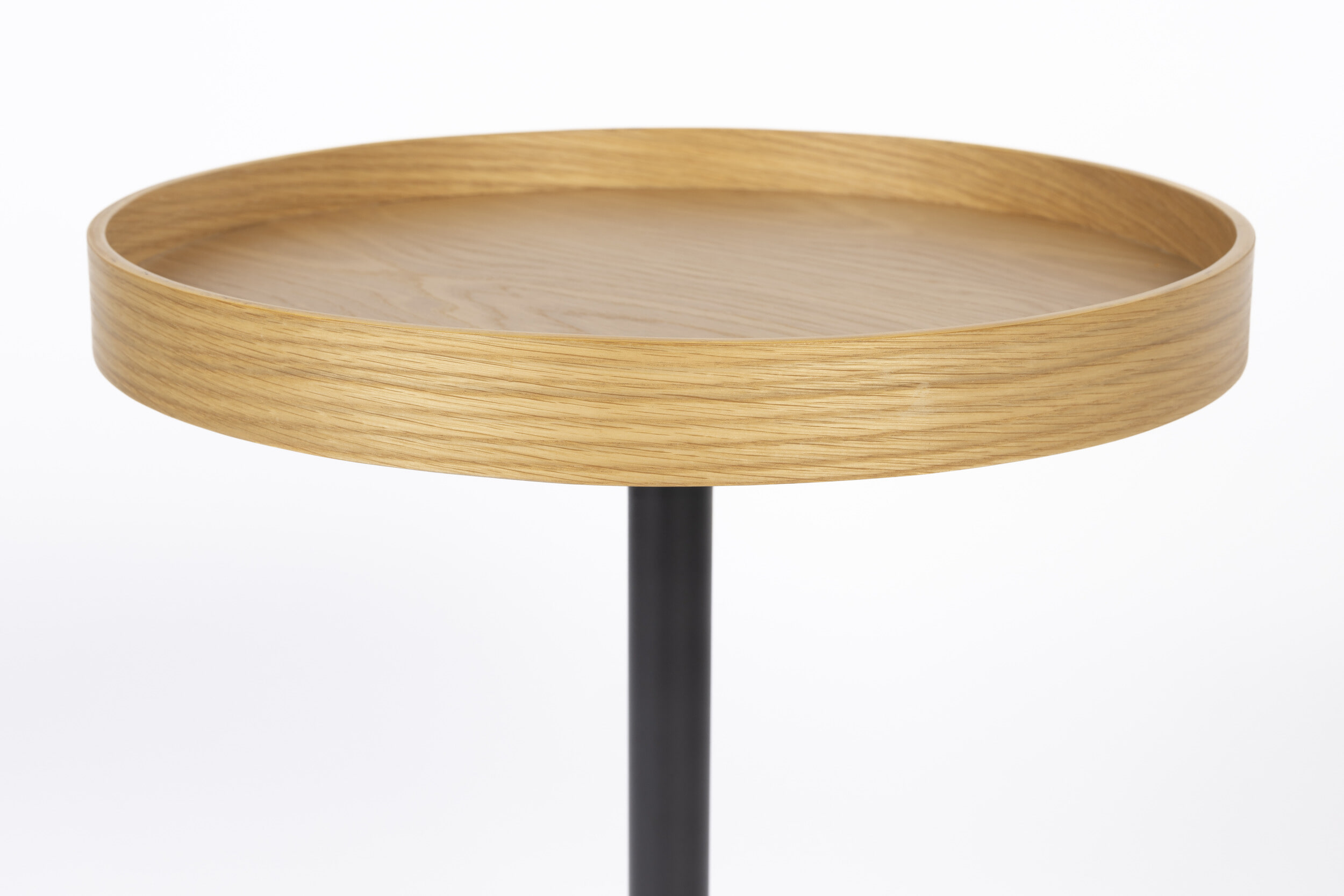ZILT Ronde Bijzettafel 'Andreanna' 40cm, kleur Eiken