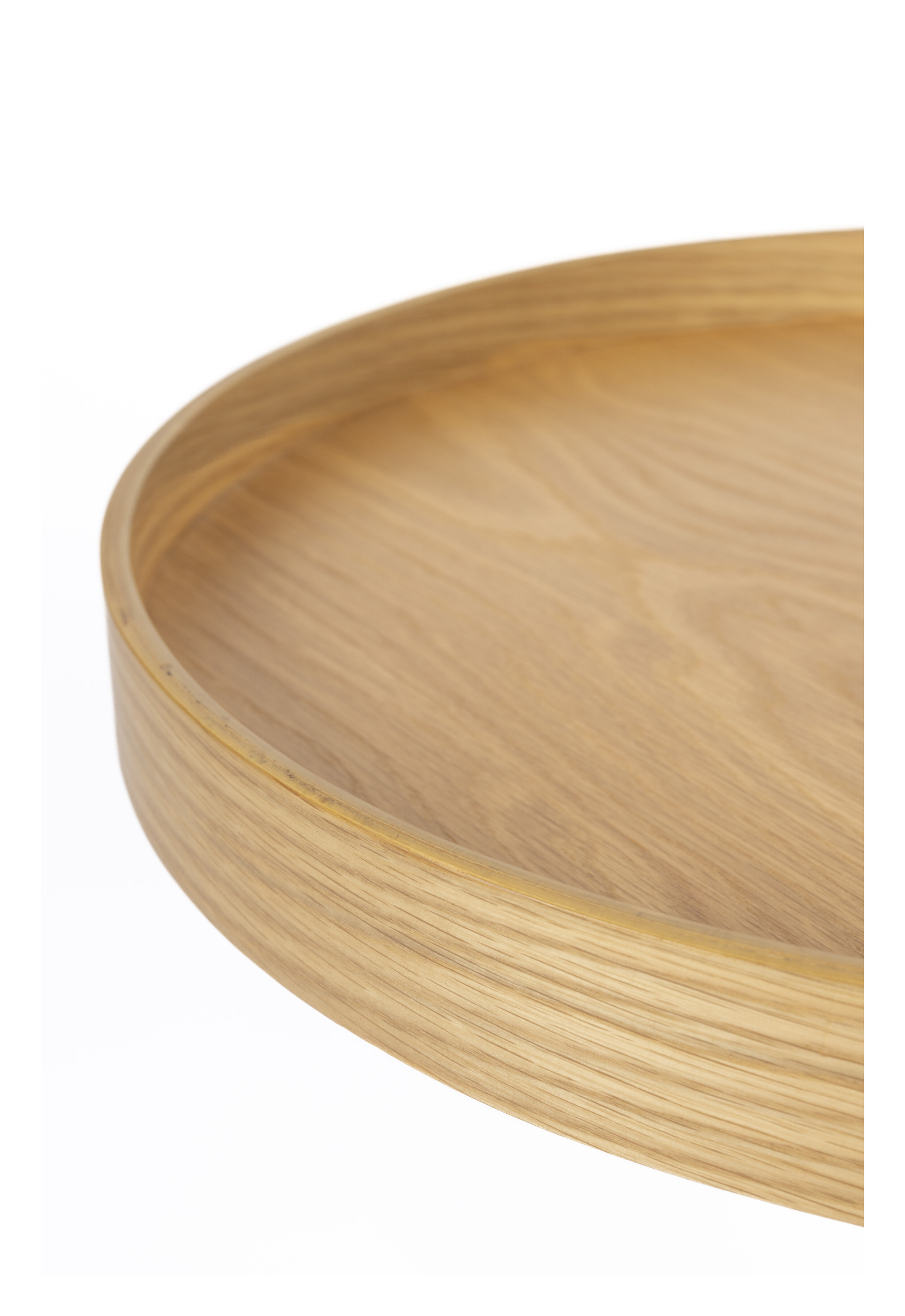 ZILT Ronde Bijzettafel 'Andreanna' 40cm, kleur Eiken