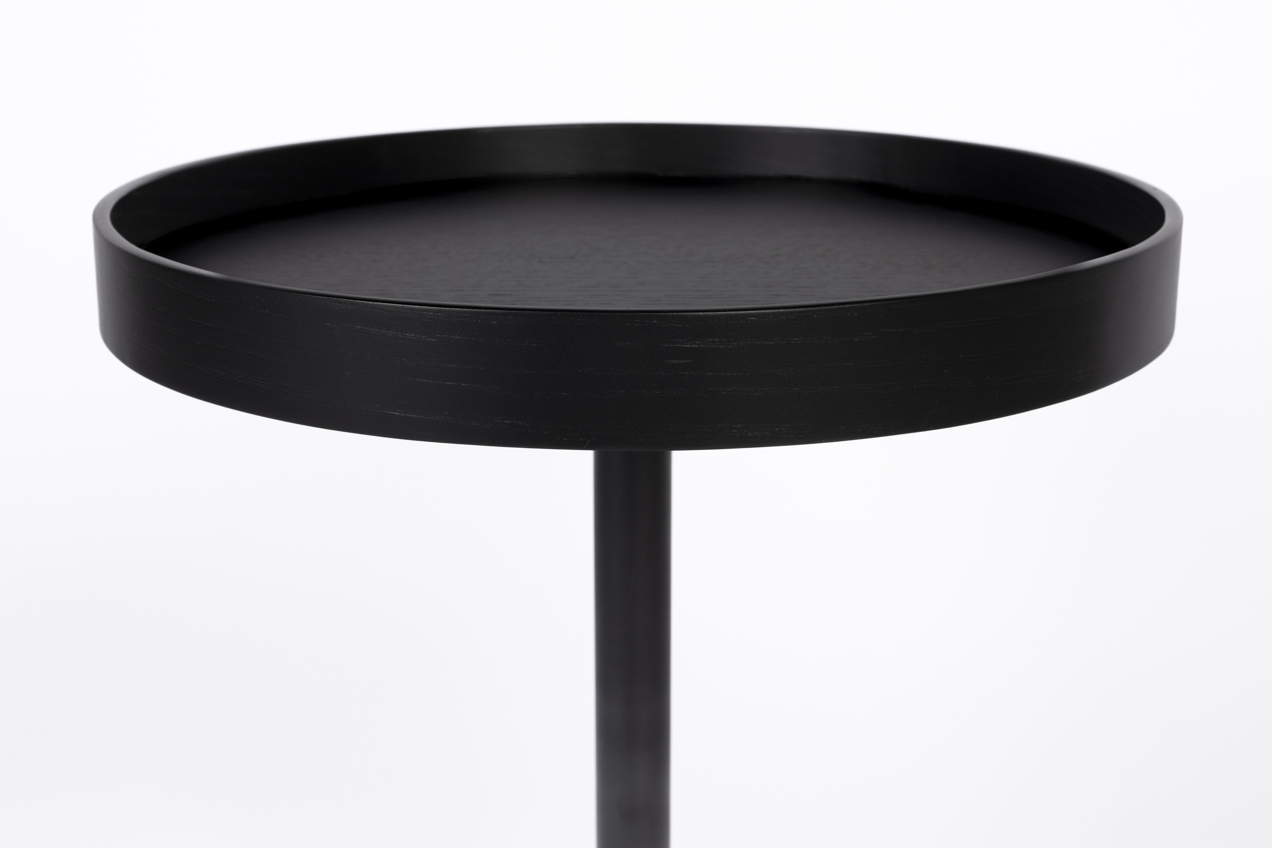 ZILT Ronde Bijzettafel 'Andreanna' 40cm, kleur Zwart