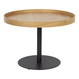 ZILT Ronde Bijzettafel 'Andreanna' 56cm, kleur Eiken