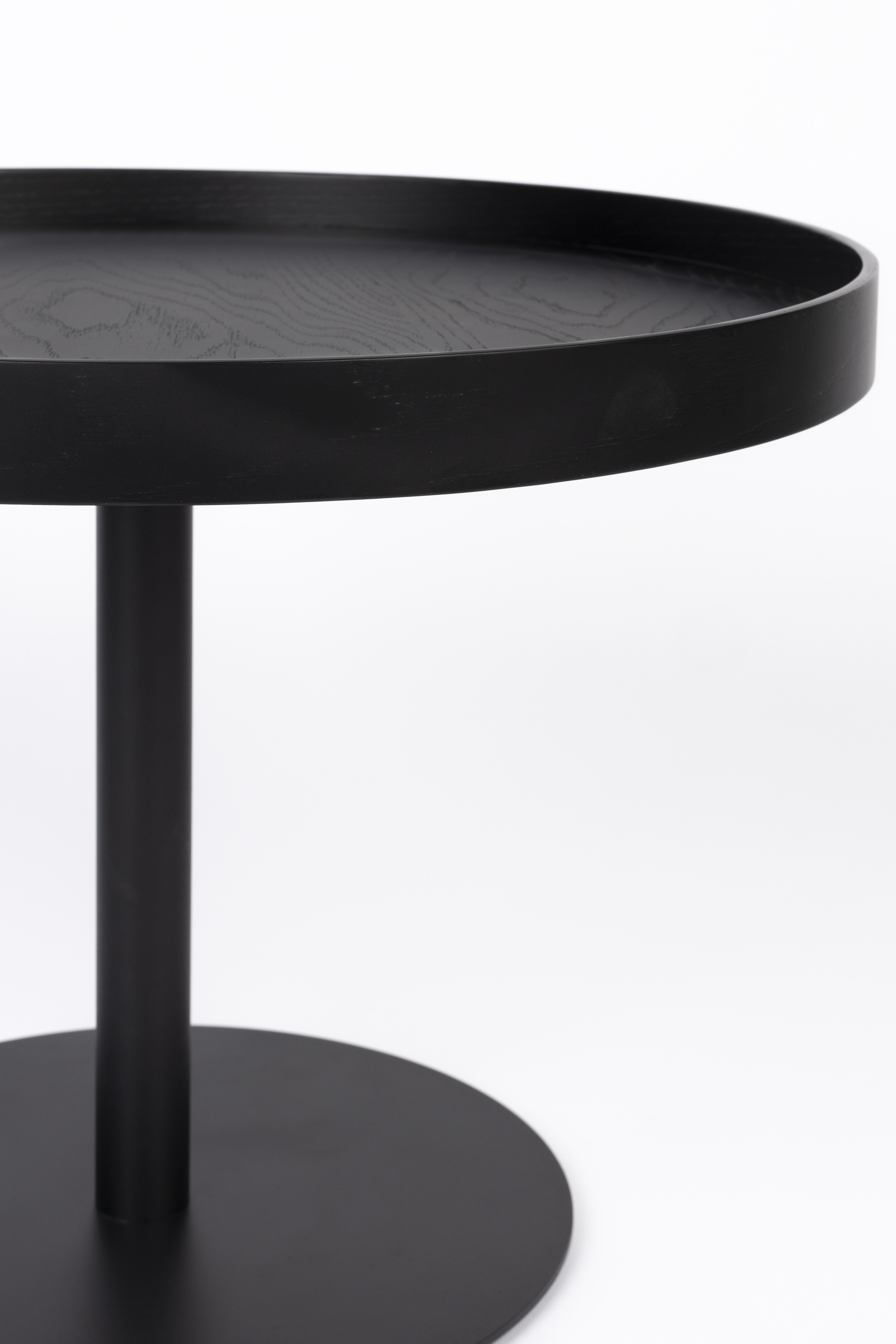 ZILT Ronde Bijzettafel 'Andreanna' 56cm, kleur Zwart