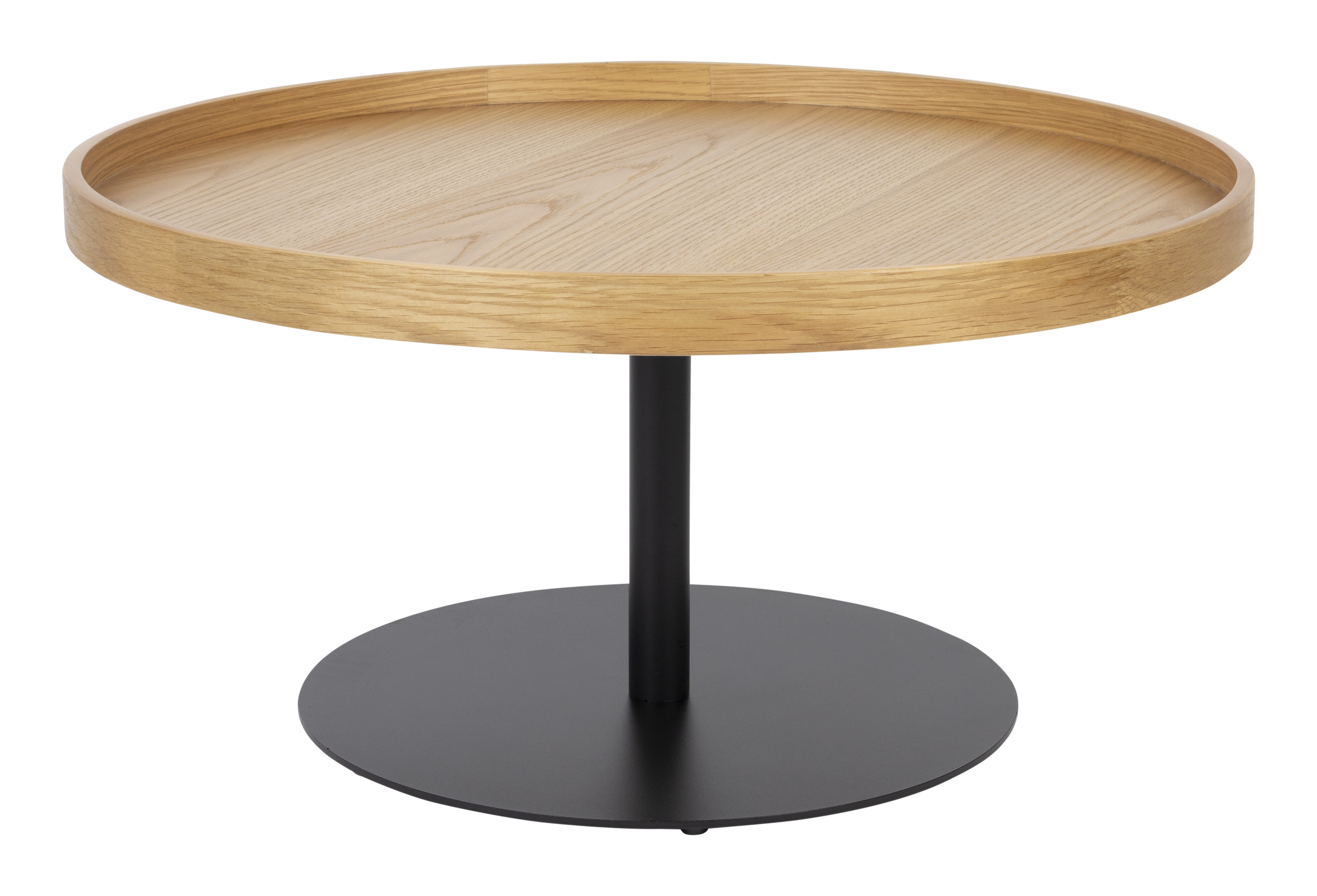 ZILT Ronde Salontafel 'Andreanna' 70cm, kleur Eiken