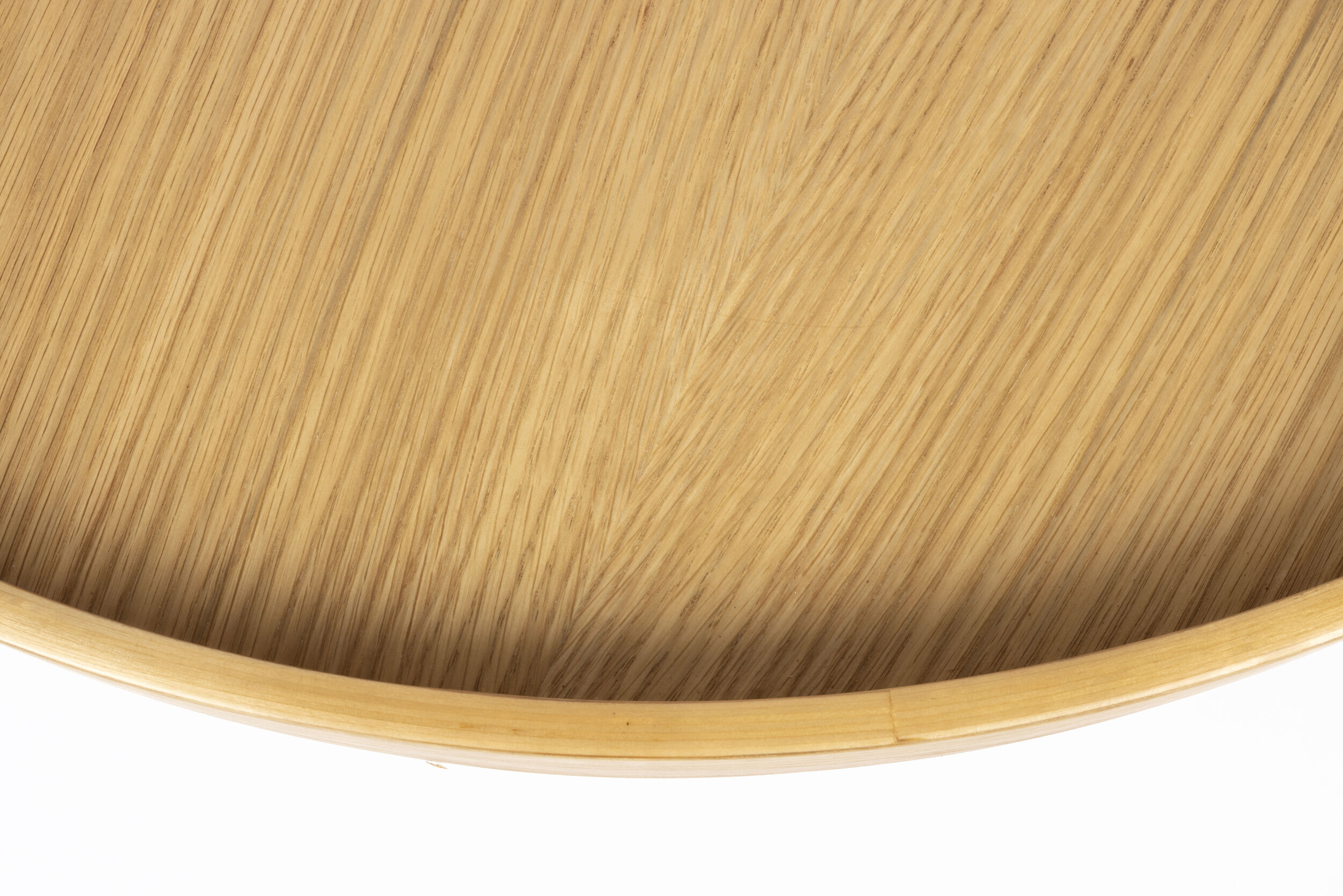 ZILT Ronde Salontafel 'Andreanna' 70cm, kleur Eiken