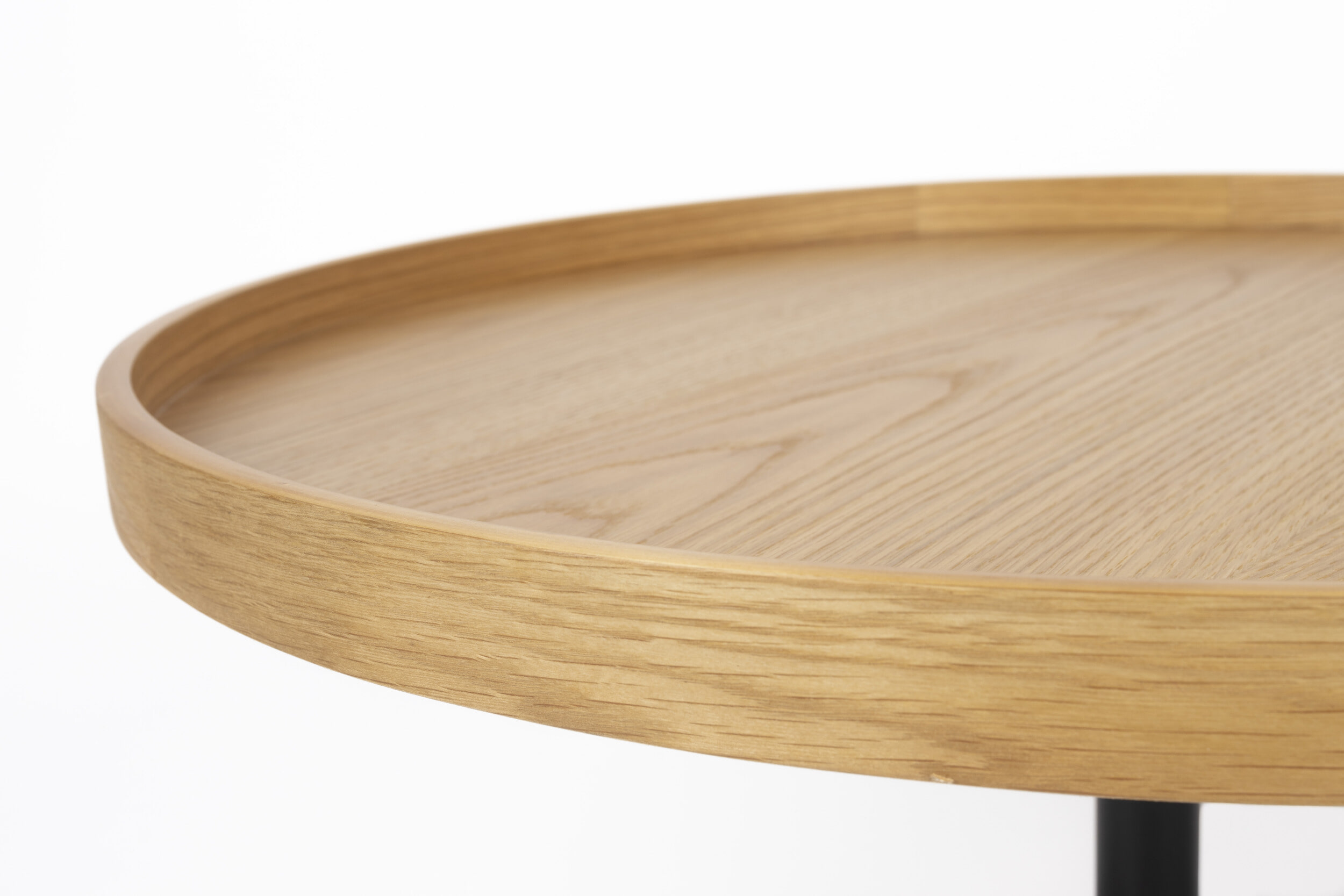 ZILT Ronde Salontafel 'Andreanna' 70cm, kleur Eiken