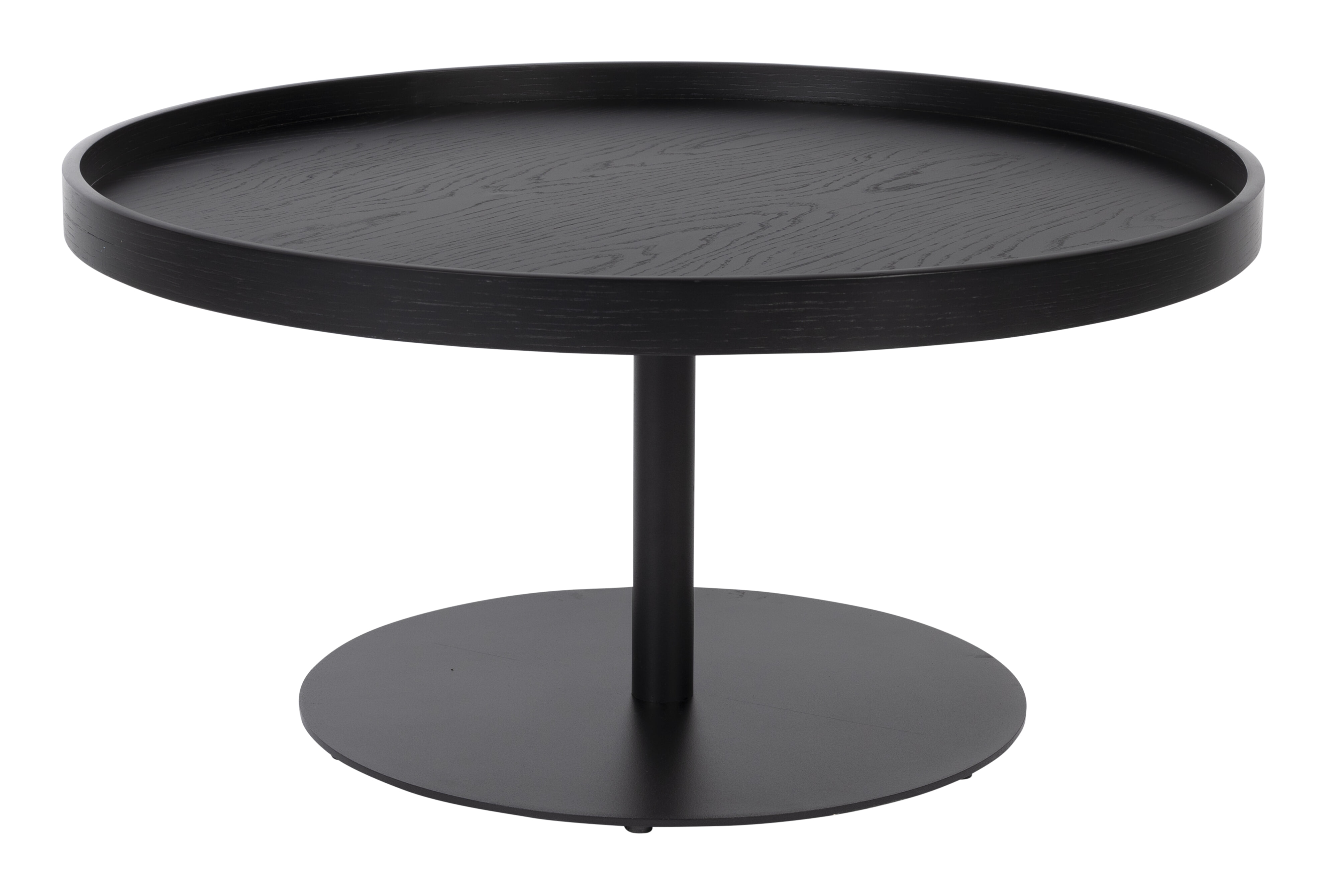 ZILT Ronde Salontafel 'Andreanna' 70cm, kleur Zwart