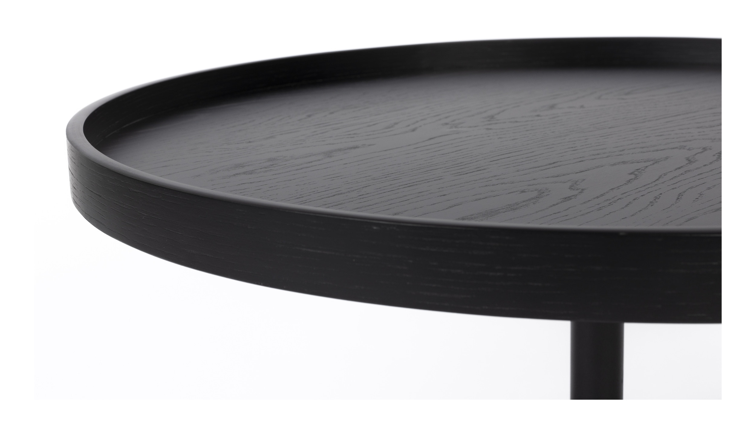 ZILT Ronde Salontafel 'Andreanna' 70cm, kleur Zwart