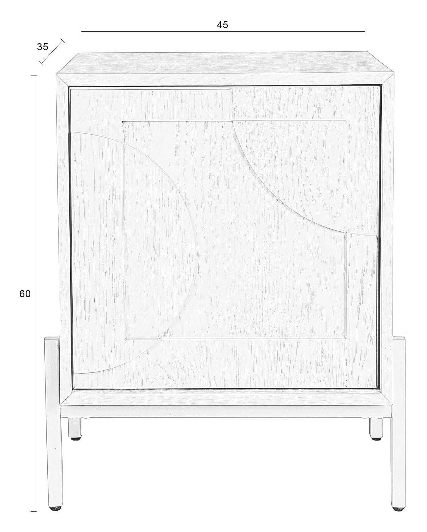 Zuiver Nachtkastje 'Faces' Eikenhout, 45 x 35cm