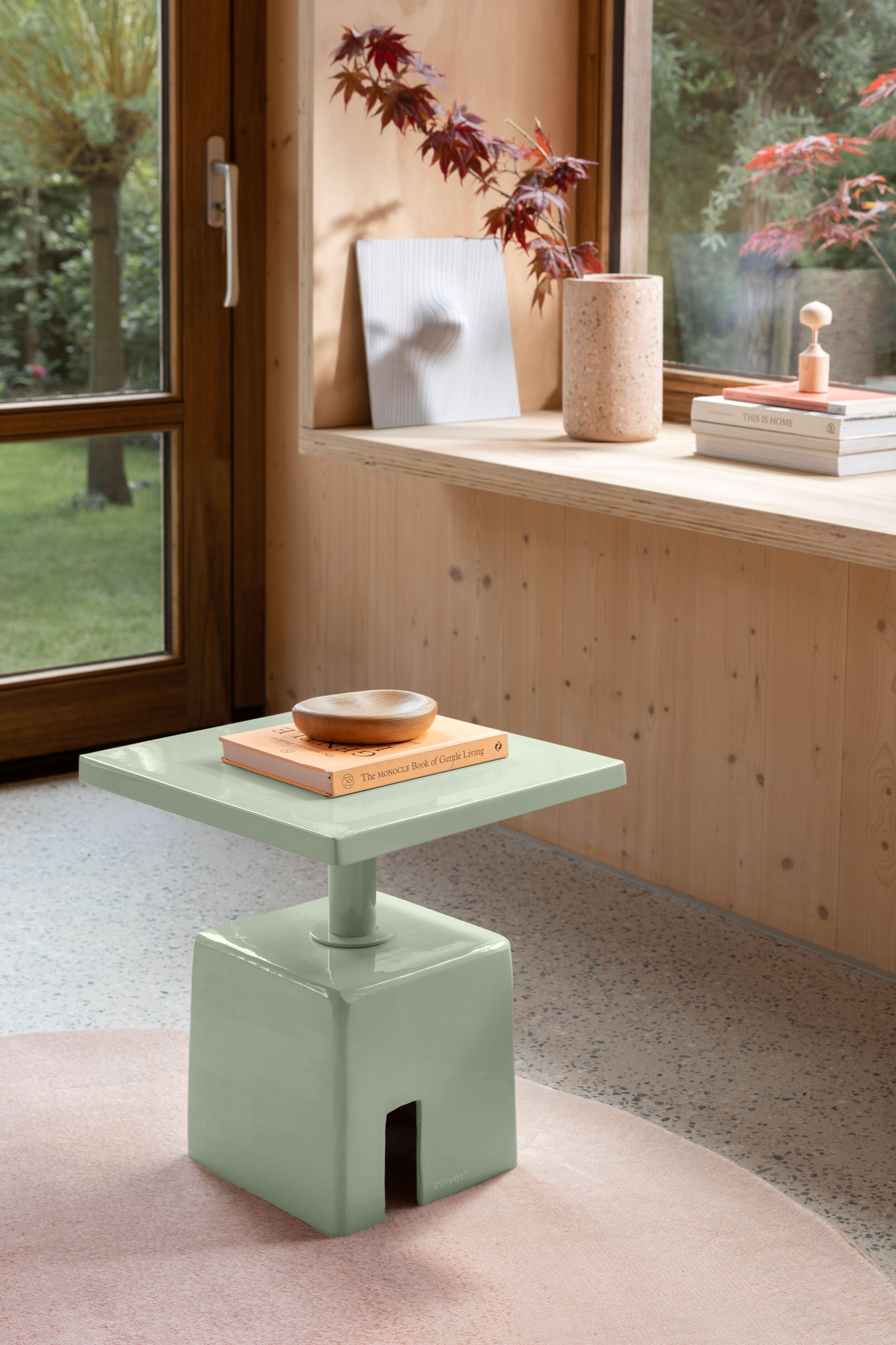 Zuiver Bijzettafel 'Chubby' 40 x 40cm, kleur Groen