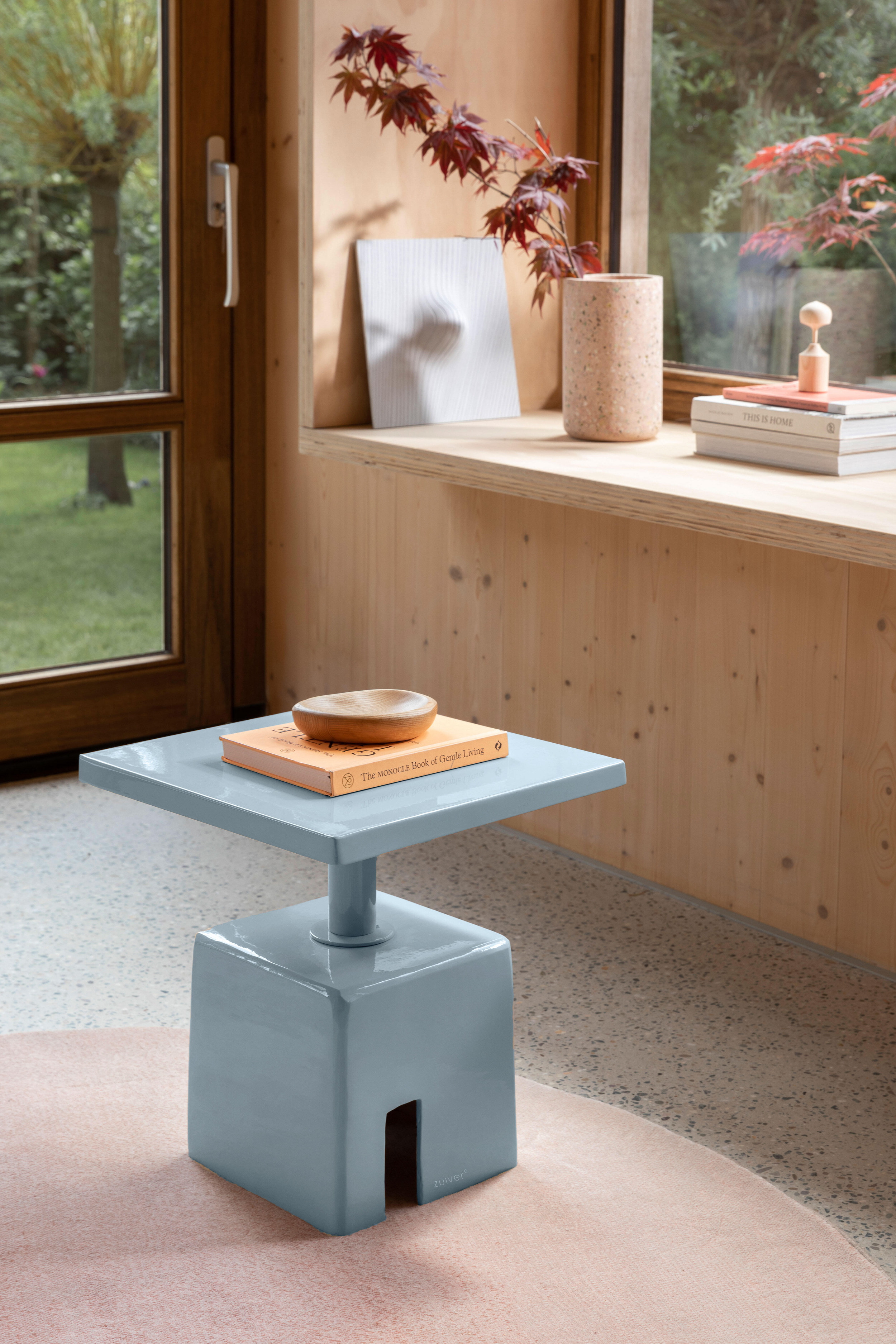 Zuiver Bijzettafel 'Chubby' 40 x 40cm, kleur Blauw