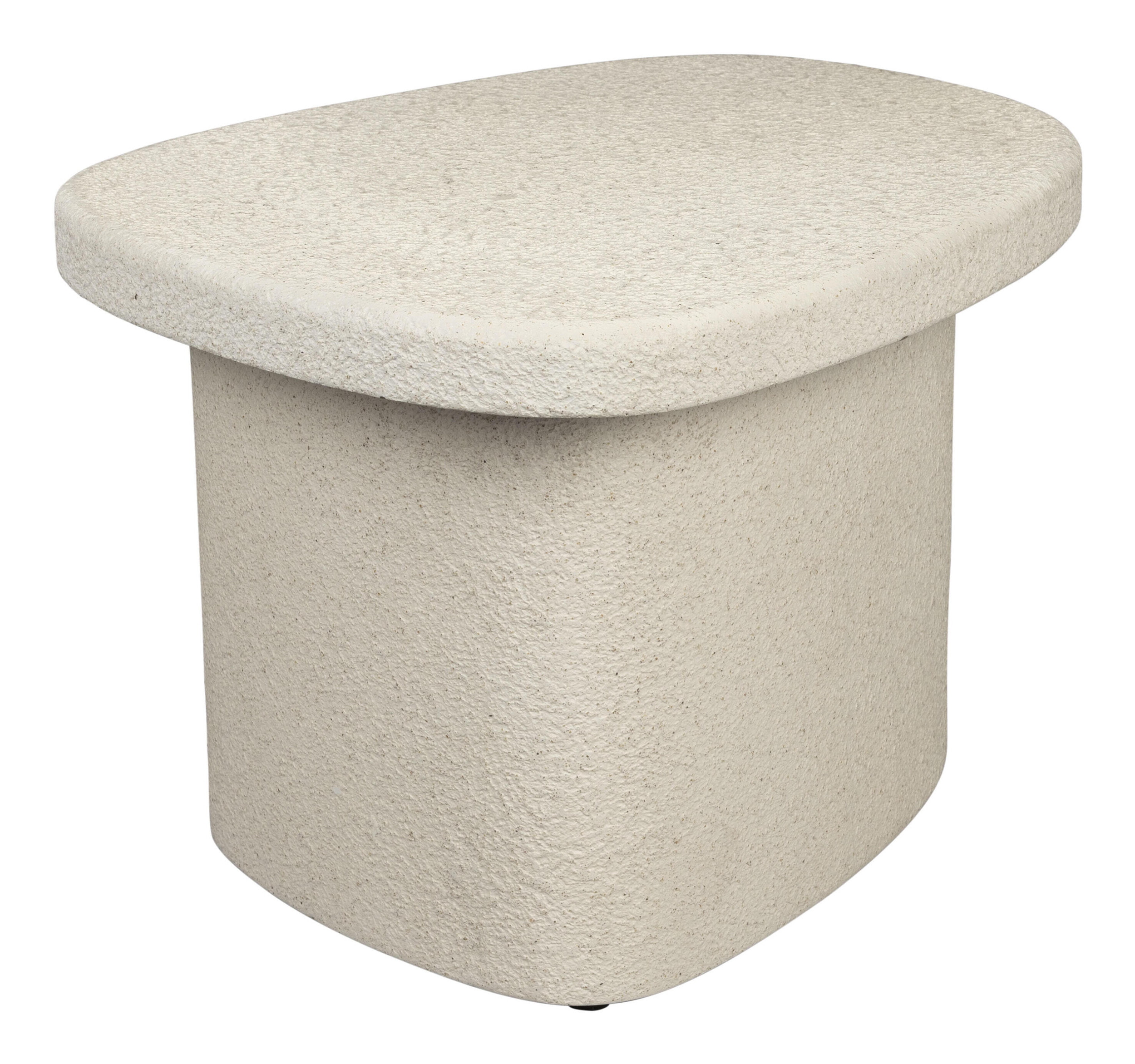 Dutchbone Organische Bijzettafel 'Veda' Gerecycled marmer, 56 x 45cm