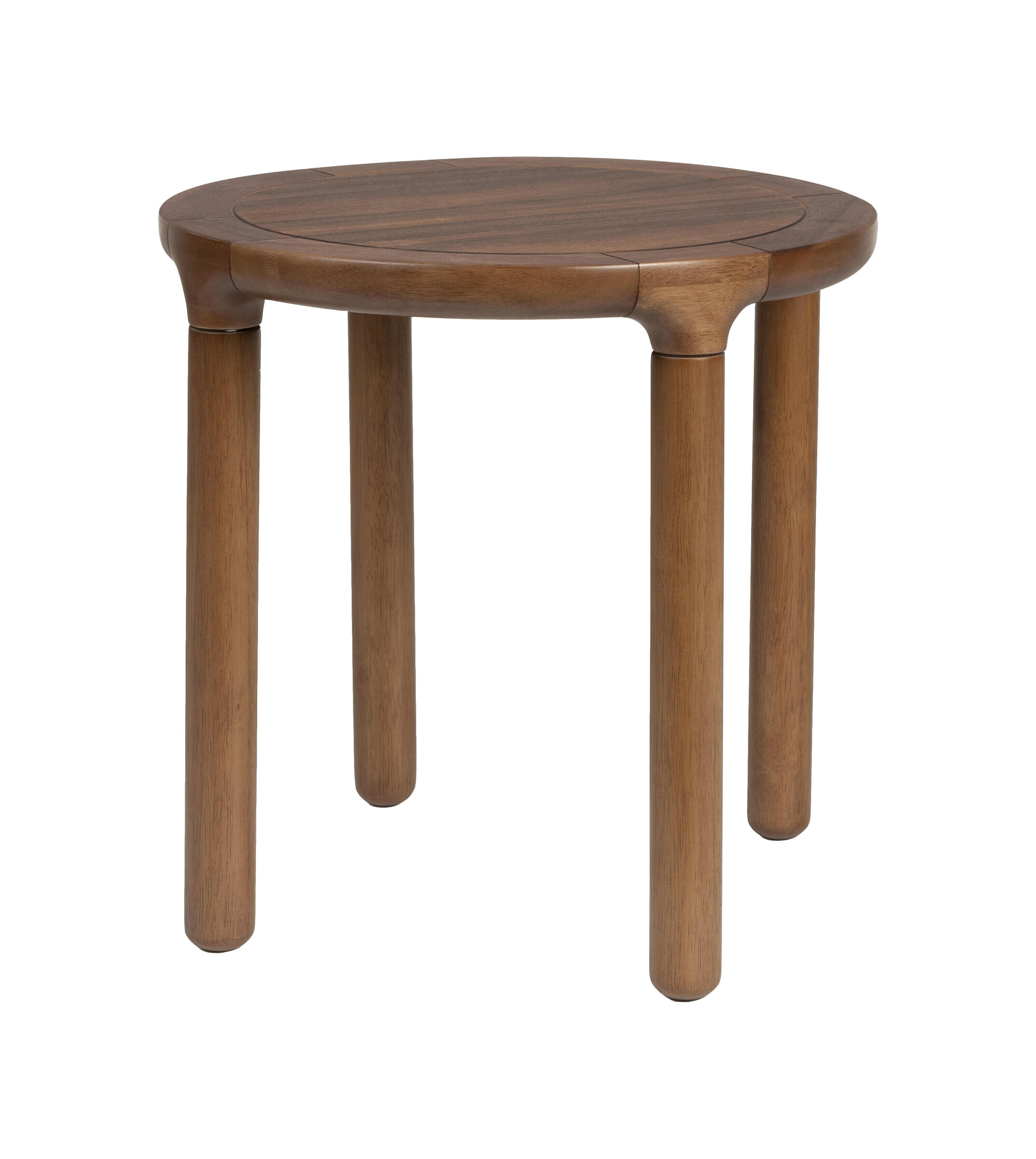 Zuiver Ronde Bijzettafel 'Storm' Eikenhout, 45cm, kleur Walnoot