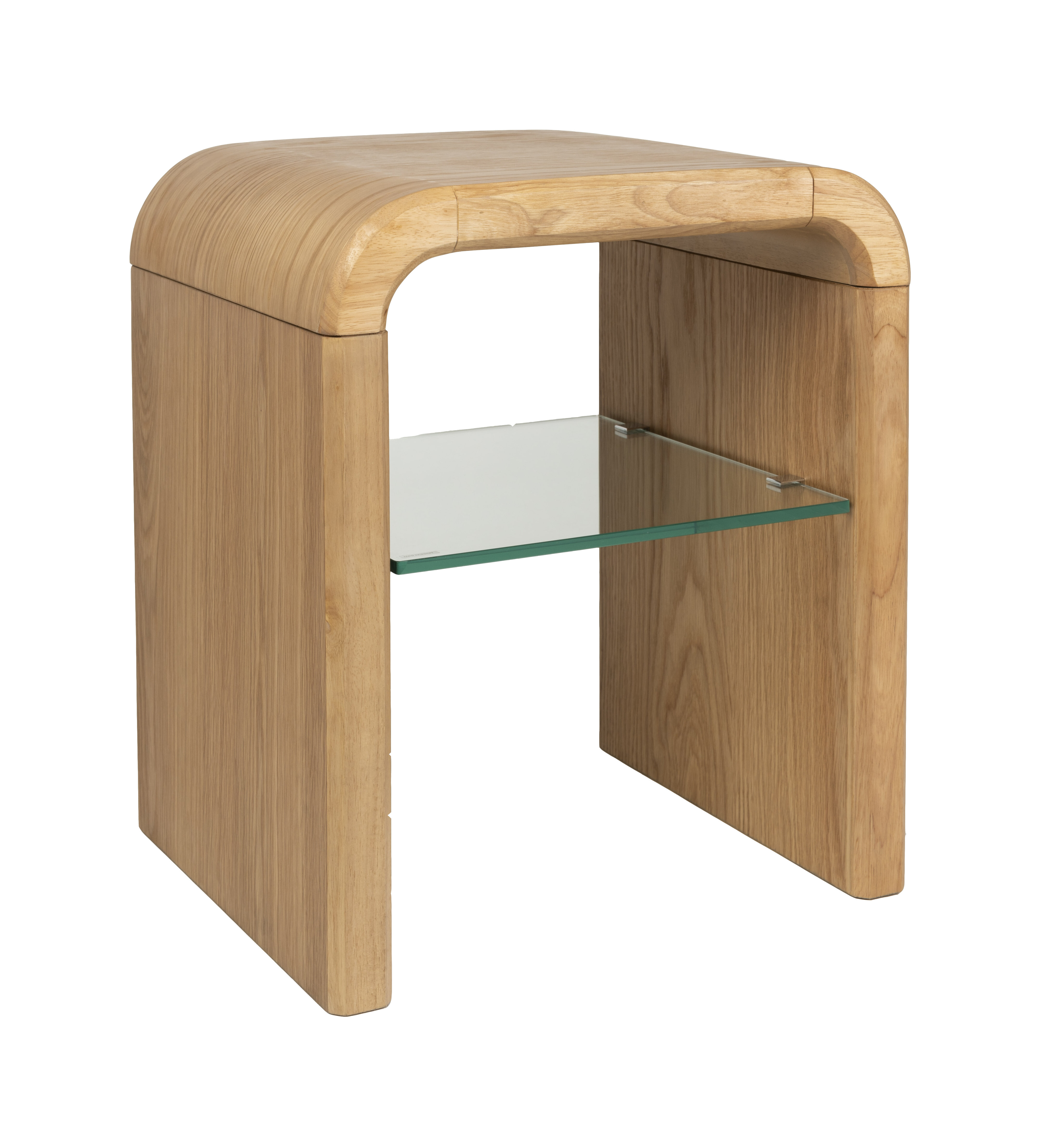 Zuiver Bijzettafel Brave Eiken en rubberhout, 50 x 42cm - Naturel