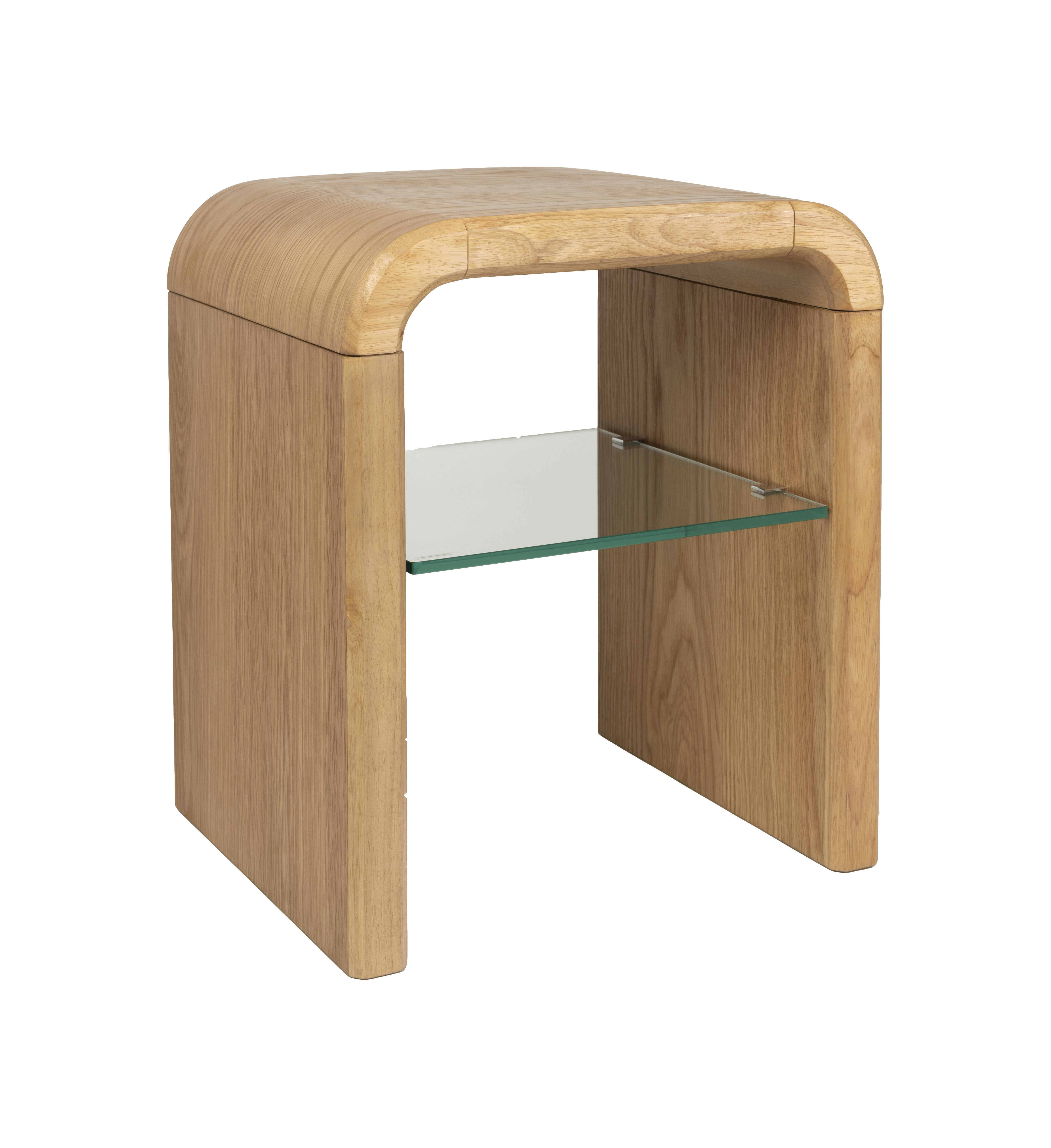 Zuiver Bijzettafel Brave Eiken en rubberhout, 50 x 42cm - Naturel