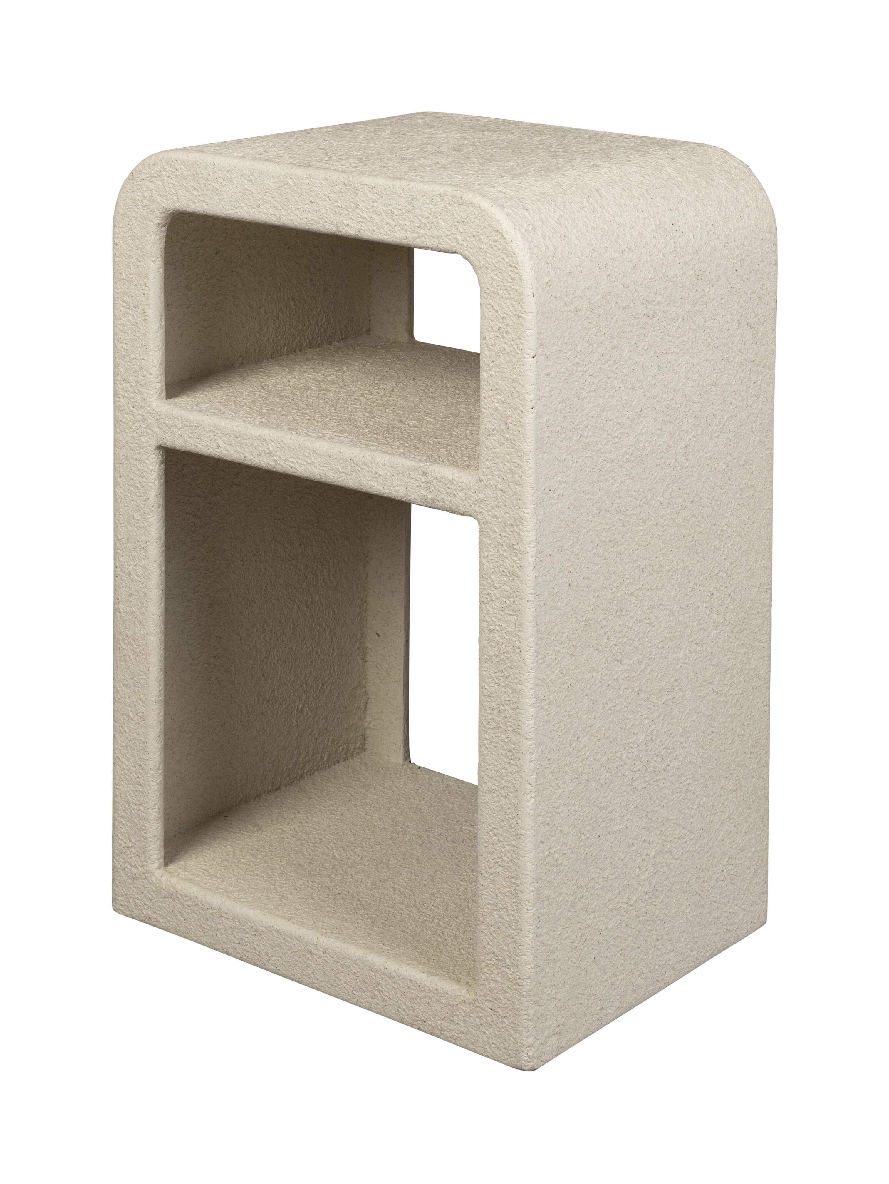 Dutchbone Nachtkastje 'Veda' 30 x 40cm, kleur beige