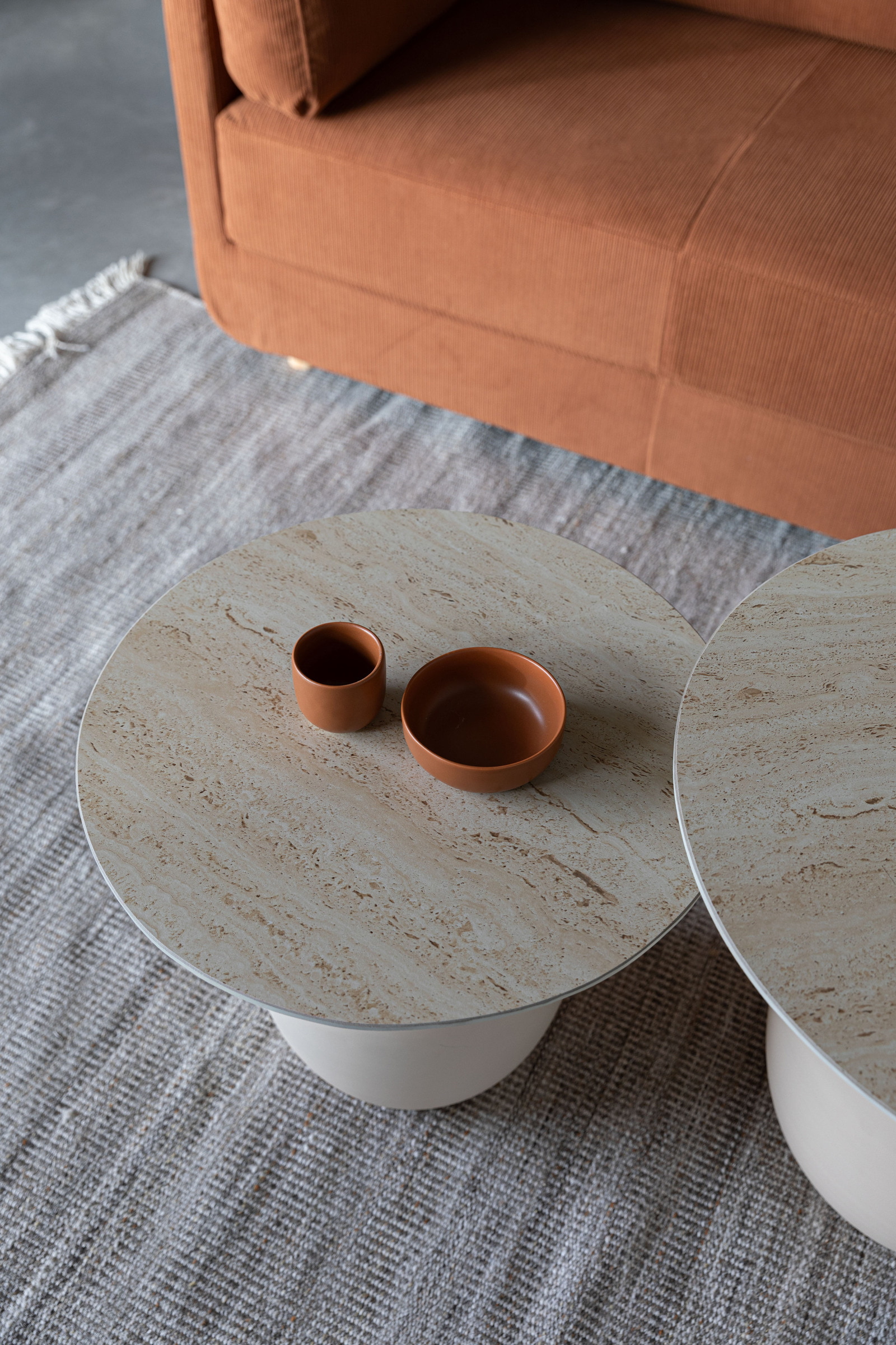ZILT Ronde Bijzettafel 'Keet' Keramiek, 50cm