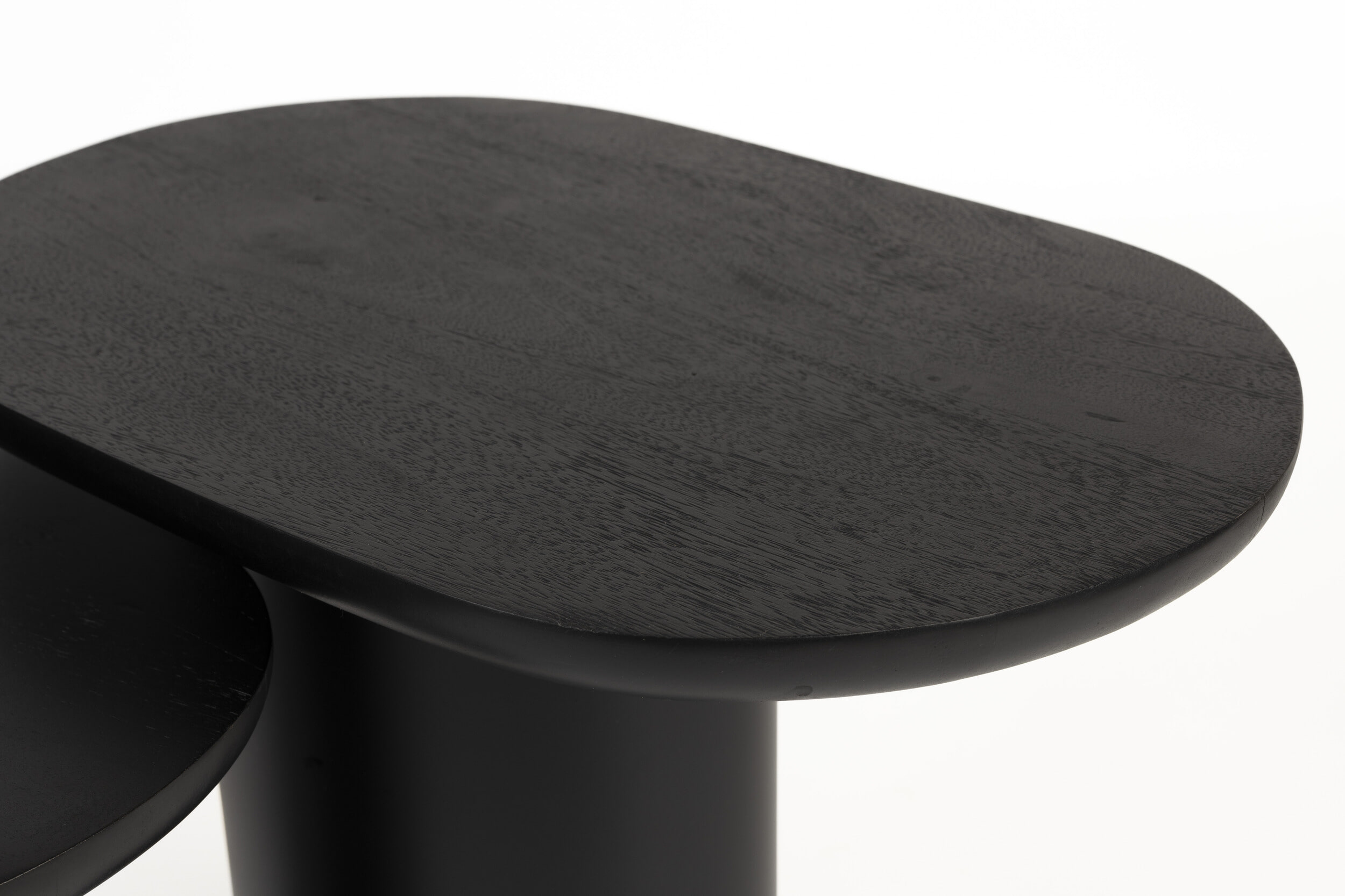 ZILT Bijzettafel 'Arick' Mangohout, Set van 2 stuks