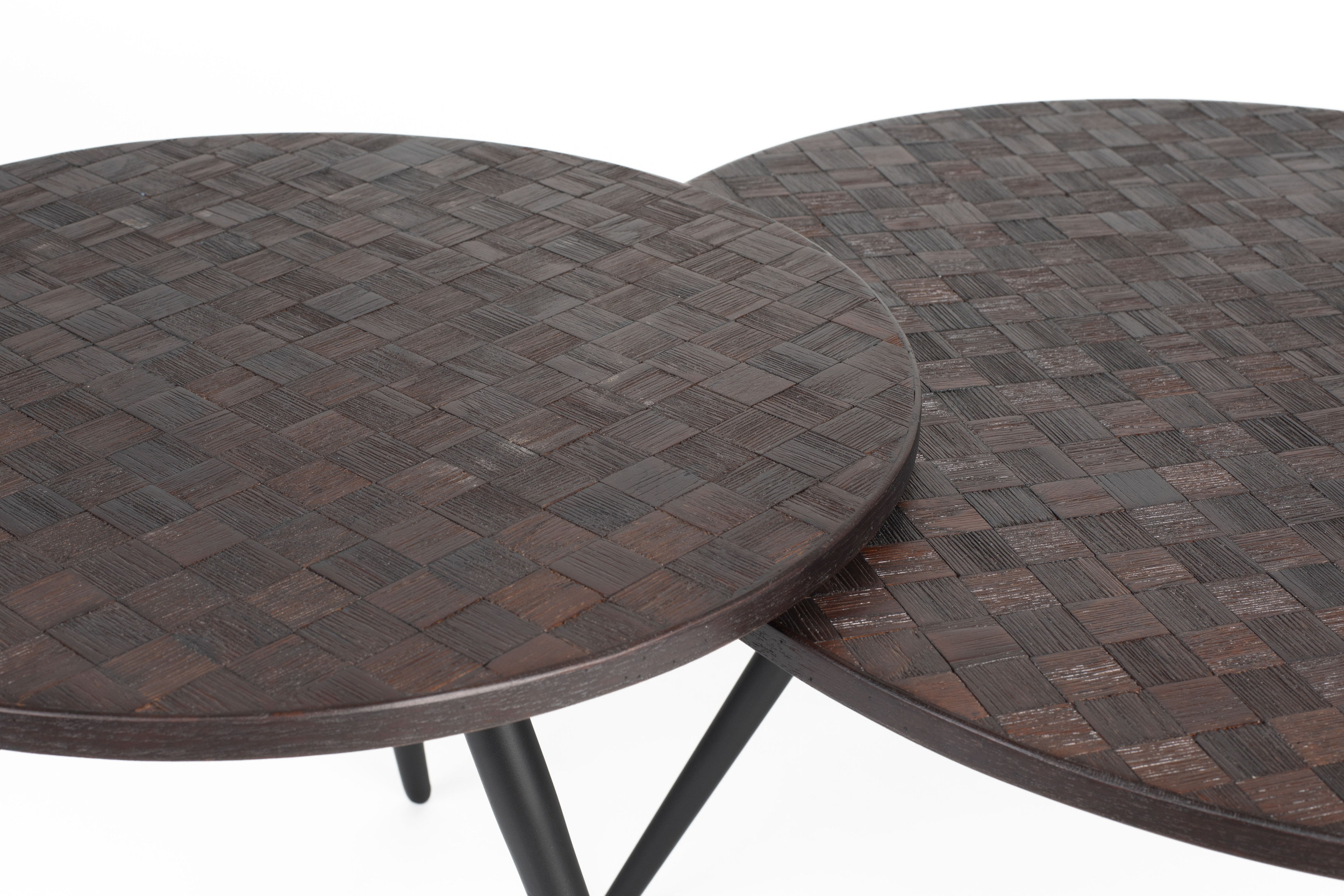 ZILT Salontafel 'Yasmijn' Teakhout, Set van 2 stuks