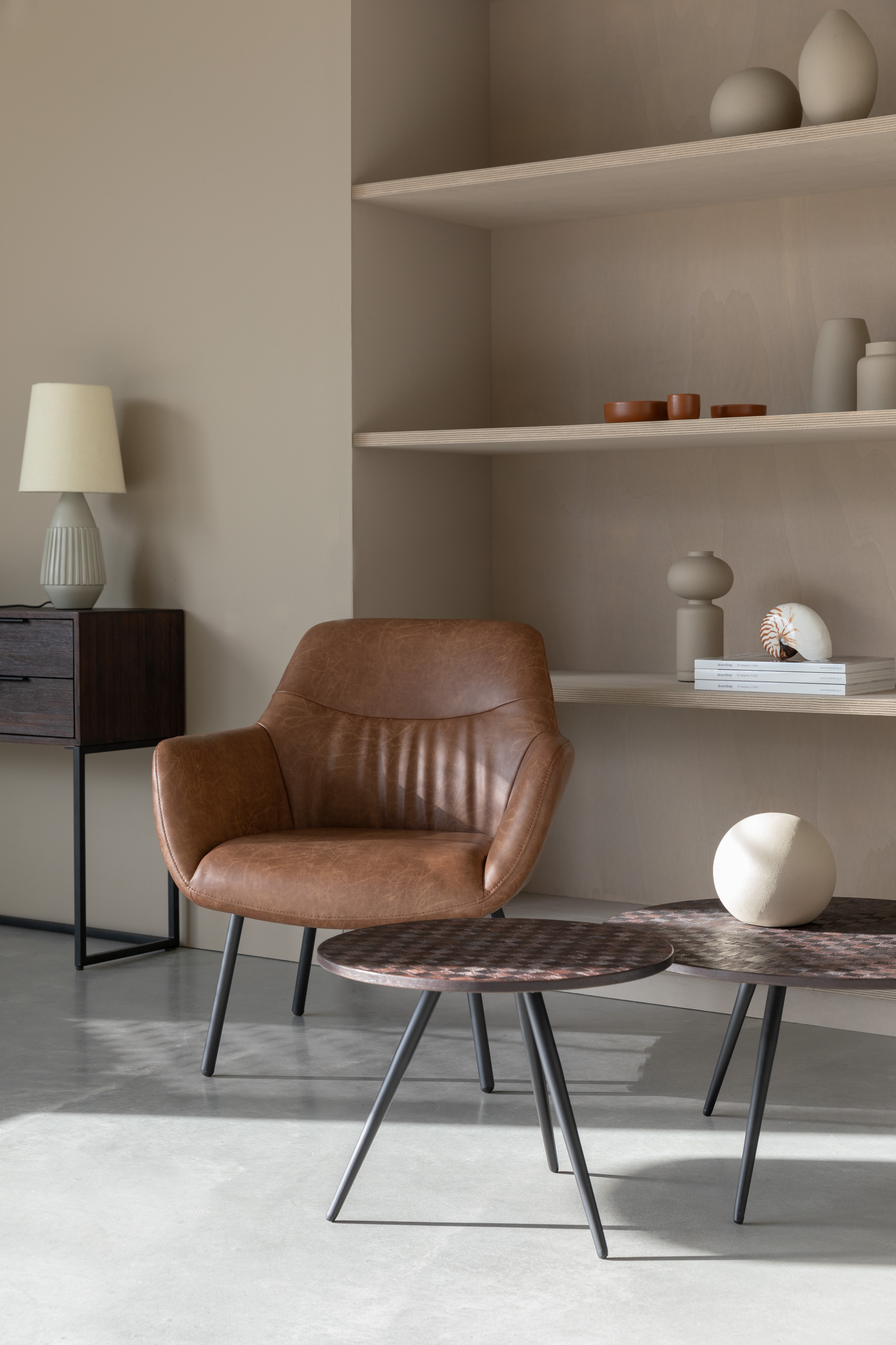 ZILT Salontafel 'Yasmijn' Teakhout, Set van 2 stuks