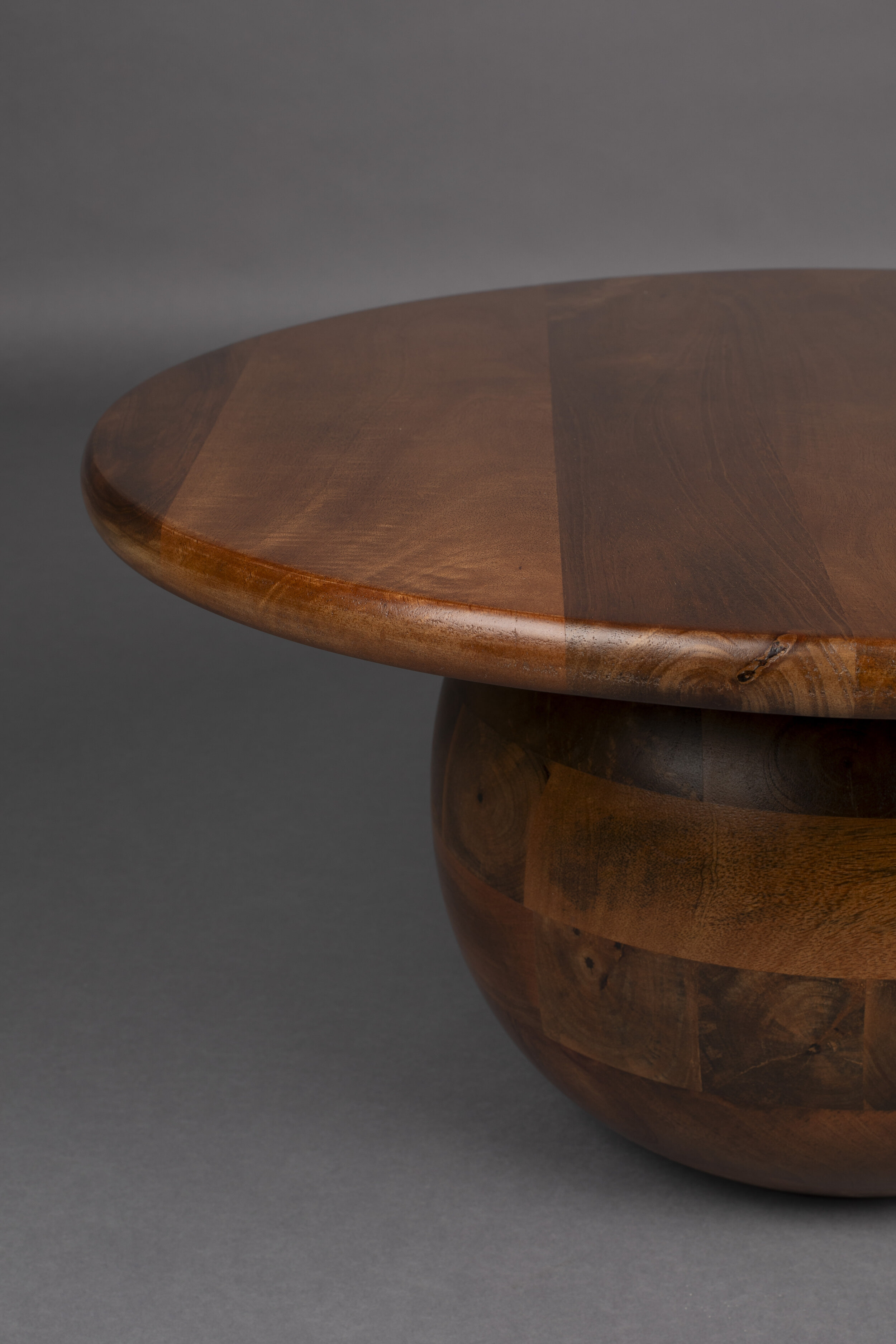 Dutchbone Ronde Salontafel 'Oblivian' Mangohout, 70cm