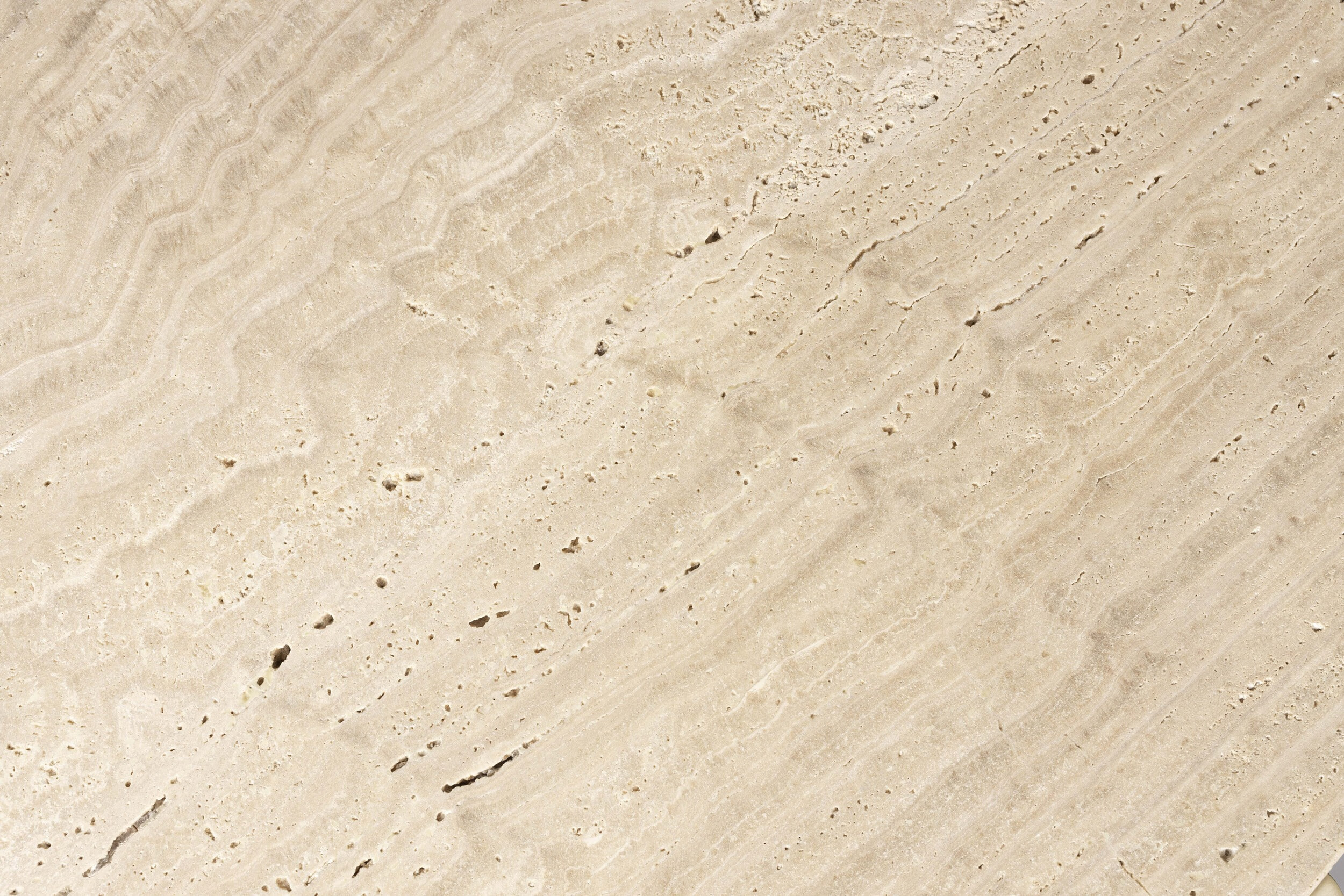 Dutchbone Bijzettafel/Nachtkastje 'Marlow' Mangohout en Travertin