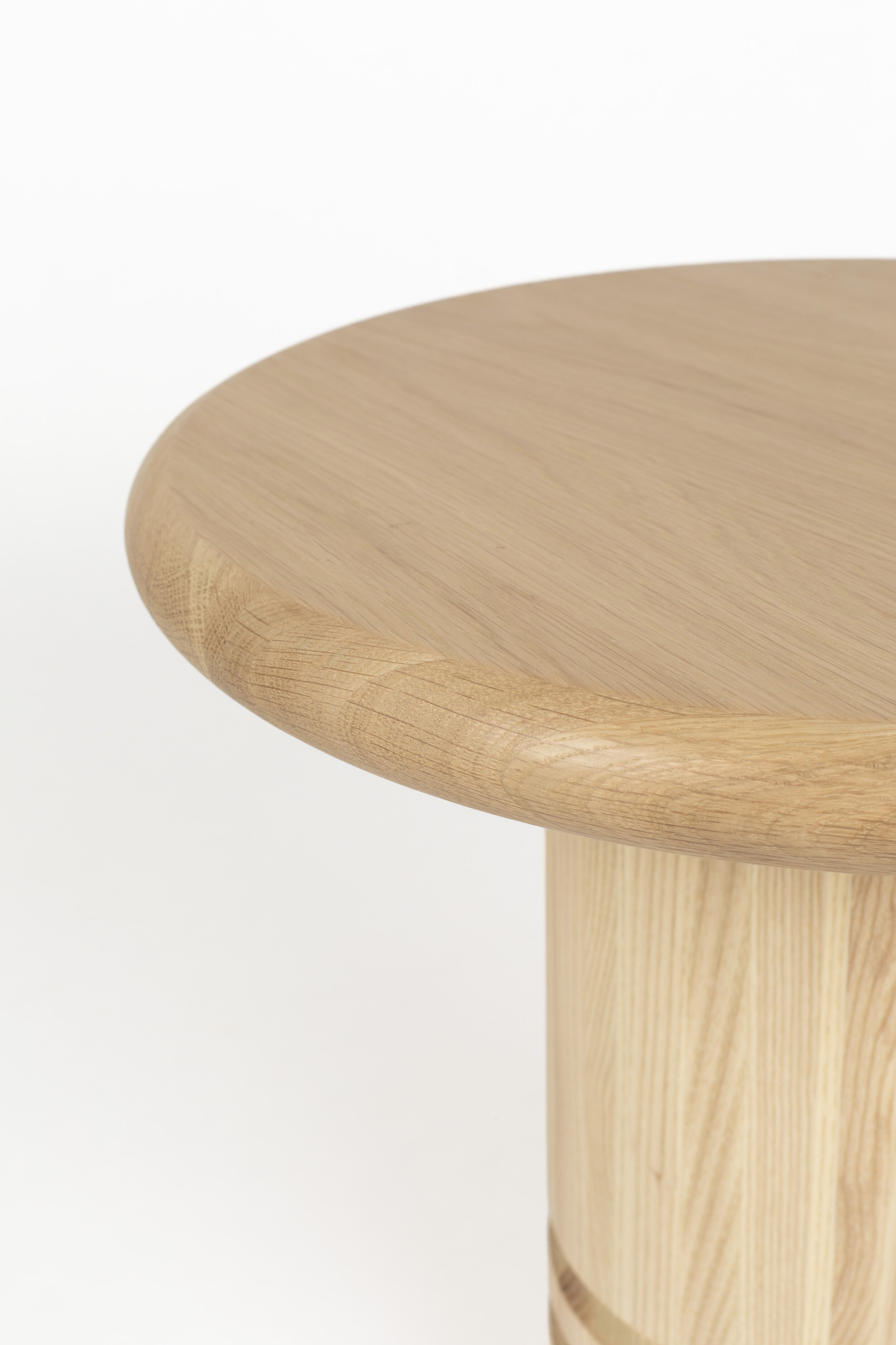 Zuiver Ronde Bijzettafel 'Chunk' Eiken, 45cm