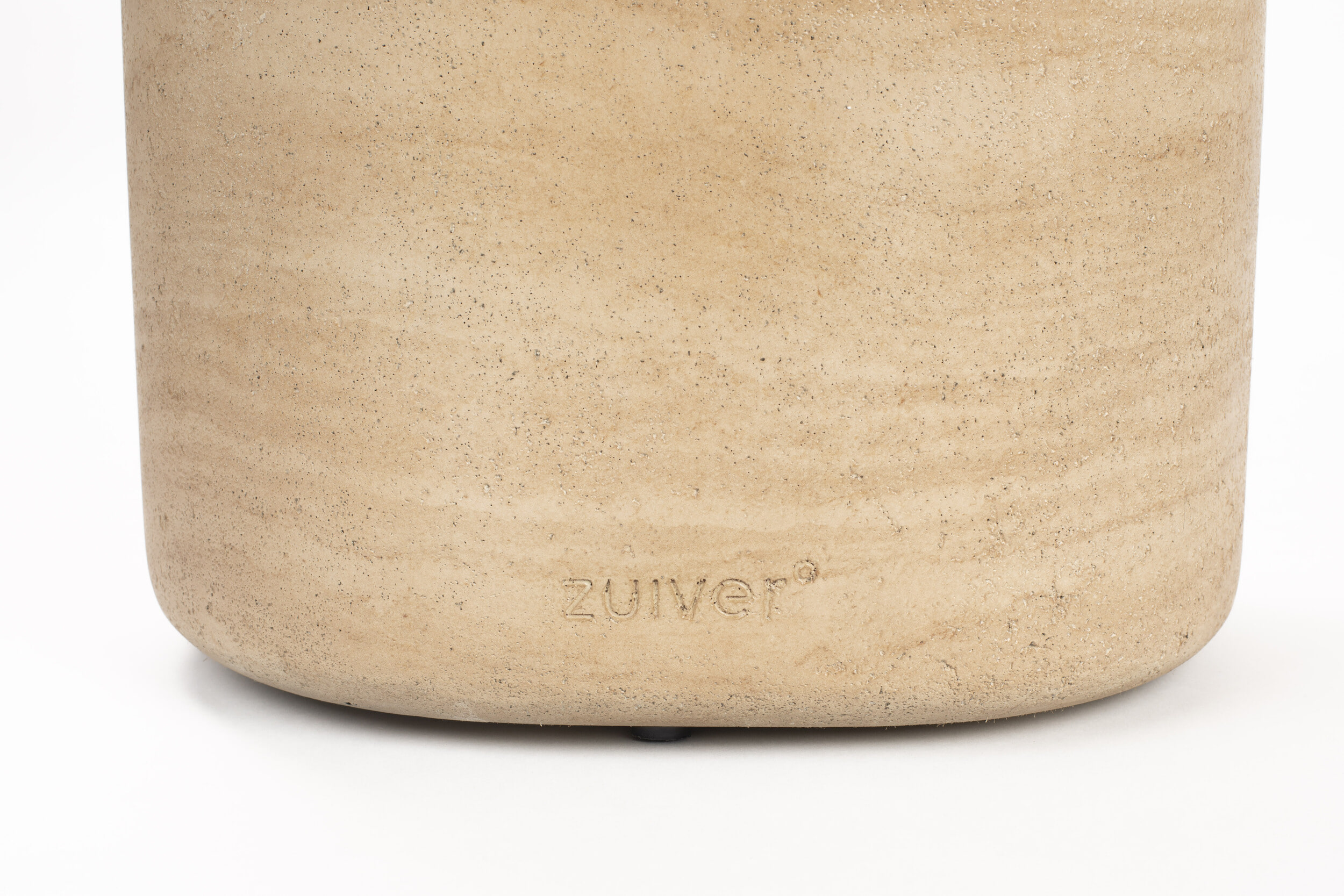 Zuiver Ovale Bijzettafel 'Noble' Travertinlook, 50 x 42cm