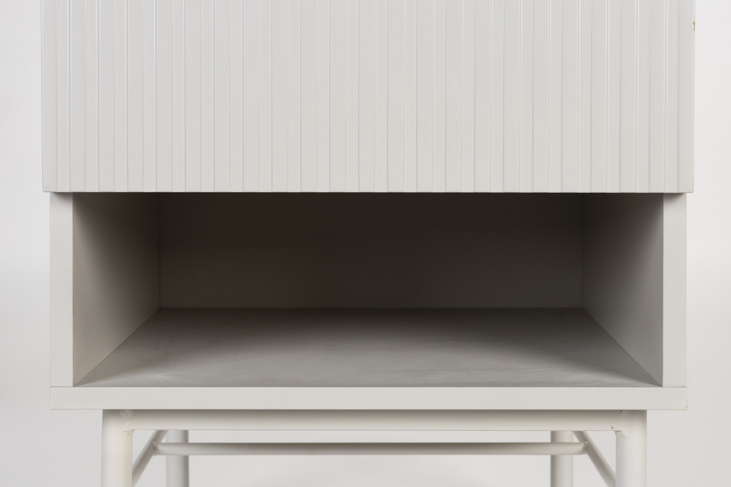 ZILT Bijzettafel / Nachtkastje 'Shanin' Met 1 lade, kleur Beige