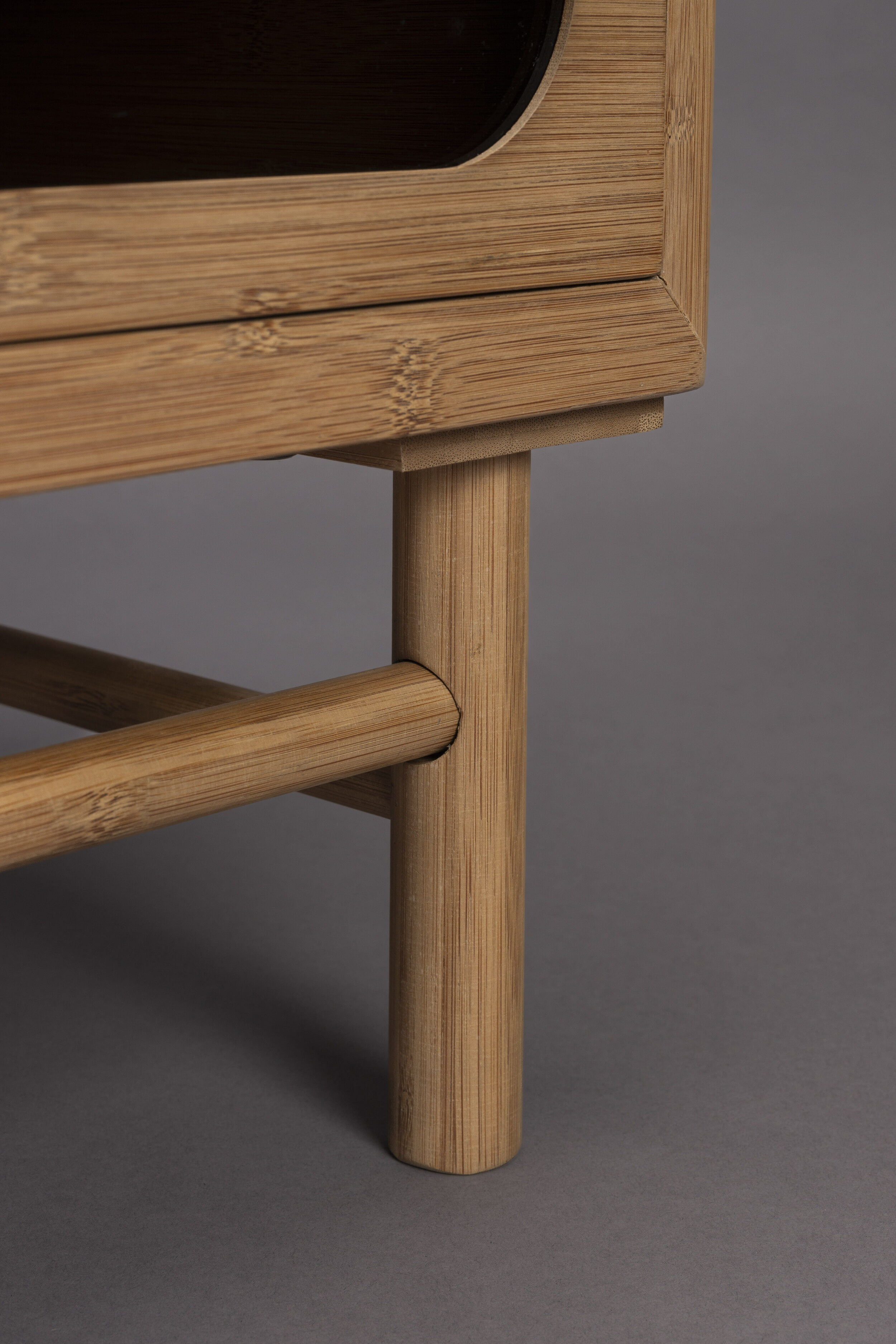 Dutchbone Nachtkastje 'Caroun' Bamboe, Met 2 lades