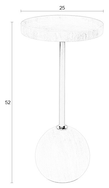 Zuiver Ronde Bijzettafel 'Cocktail' Marmer, 25cm