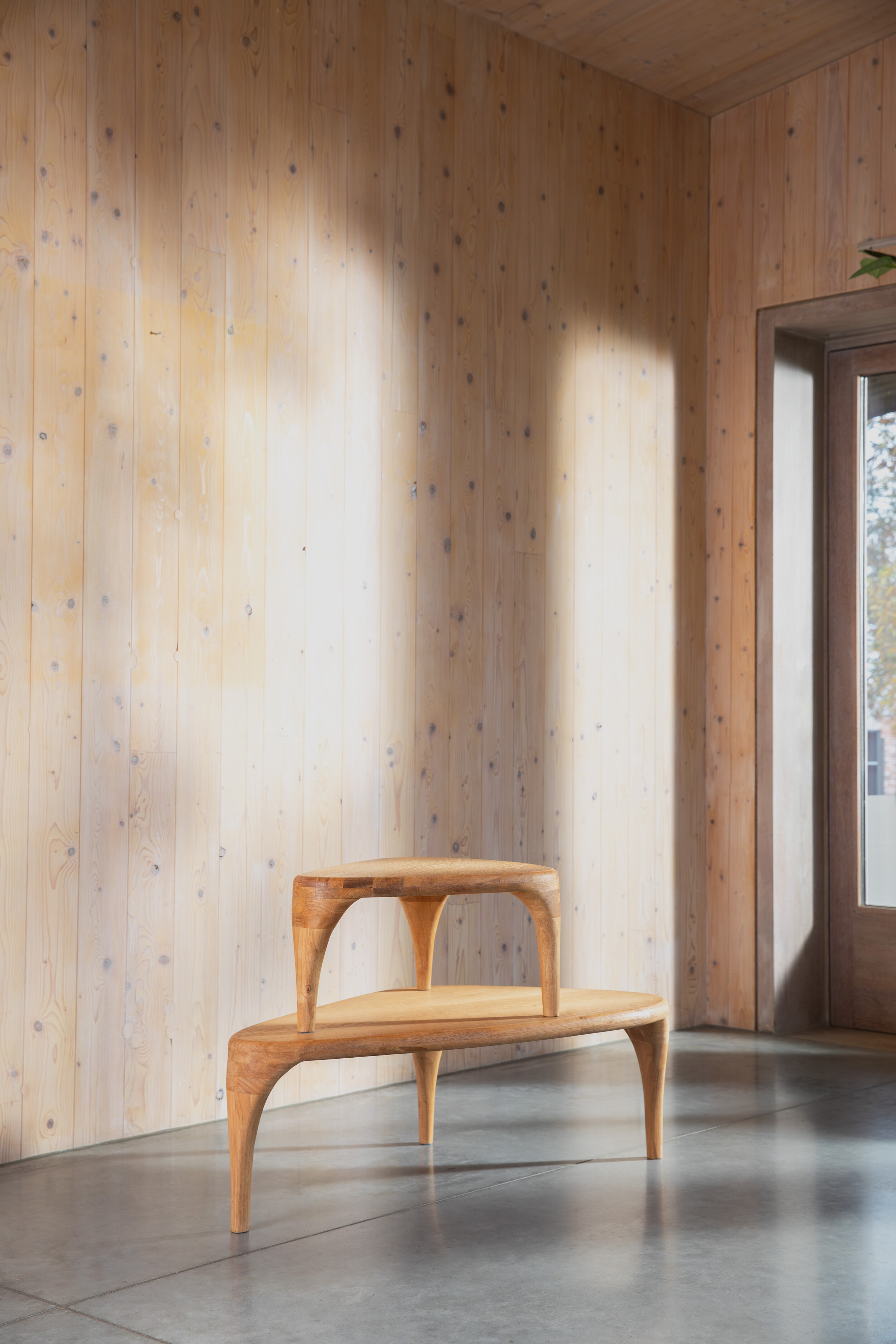 Zuiver Organische Salontafel 'Isla' Eiken en rubberhout, Set van 2 stuks